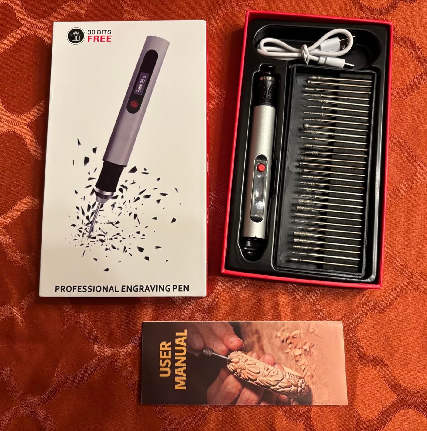 Resparked Customizer Engraving Pen Ultimate Cordless Portable Tool for Artists & DIYers - Engrave 50+ Surfaces - Beginner Friendly - Rechargeable - Free 30 Bits & Mastery Guide customer photo 2