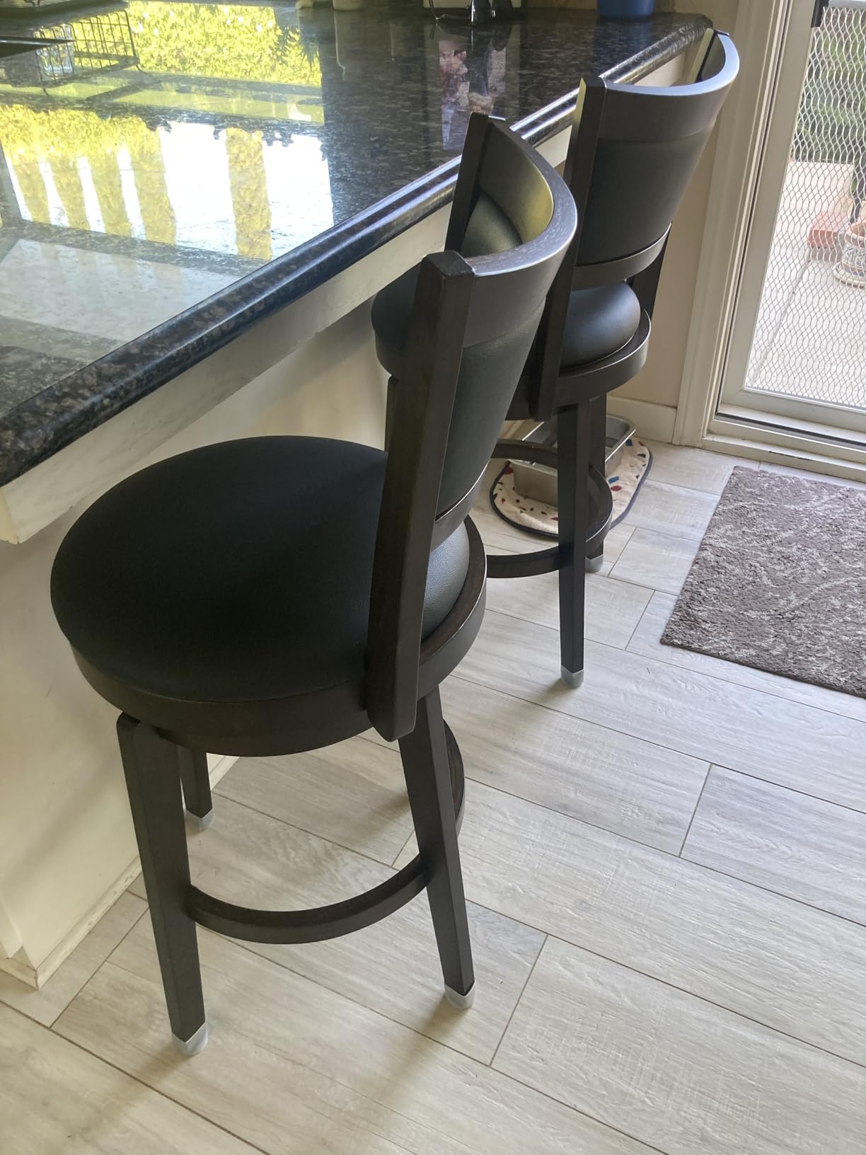 PrimeZone Swivel Bar Stools Set of 2, 24 Inch Counter Height Barstools customer photo 1