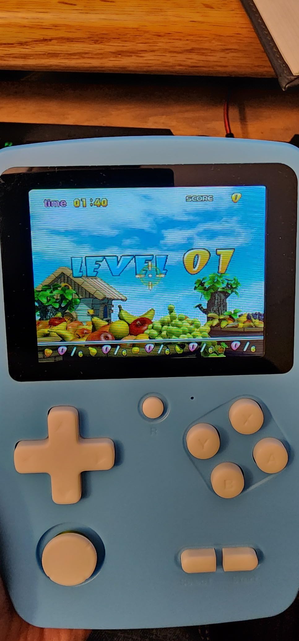 32 Bit Handheld Games for Kids Preloaded 139 Retro Video Games, Blue customer photo 1