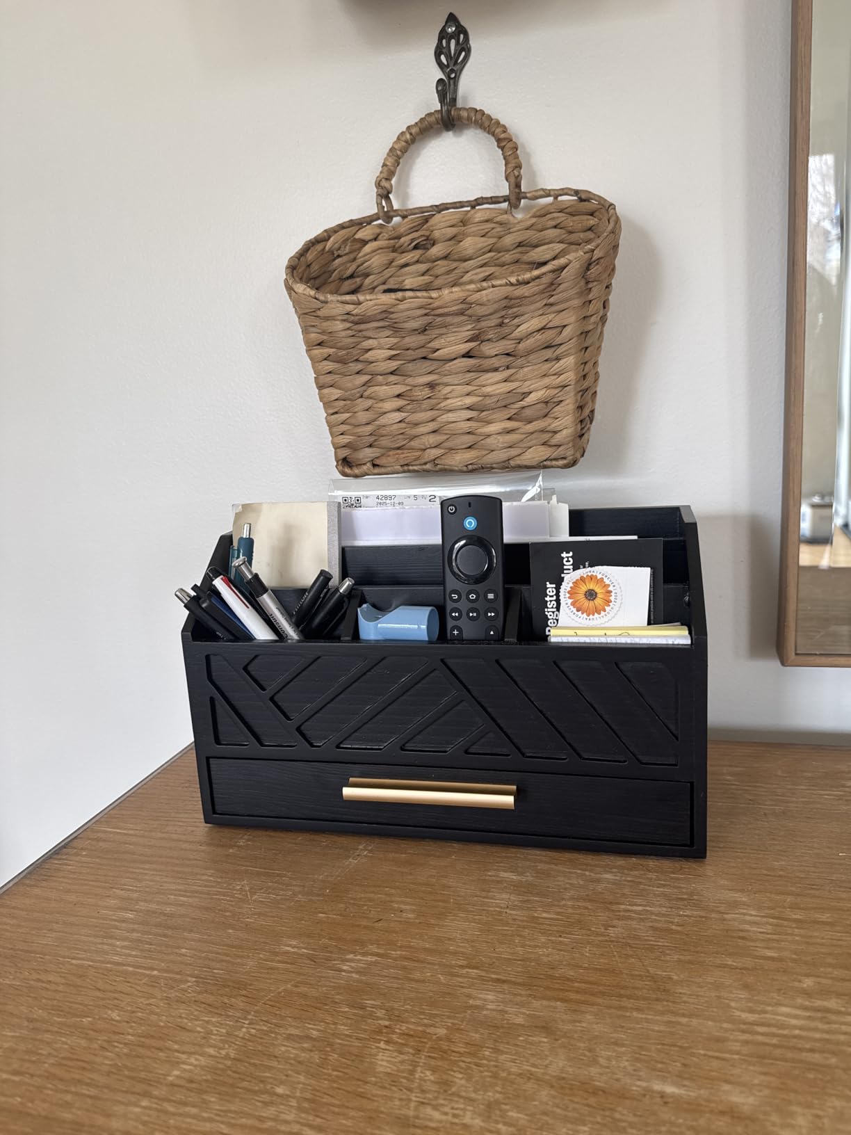 Desk Organizer with Drawer, Countertop Bill Mail Organizer and File Storage customer photo 1