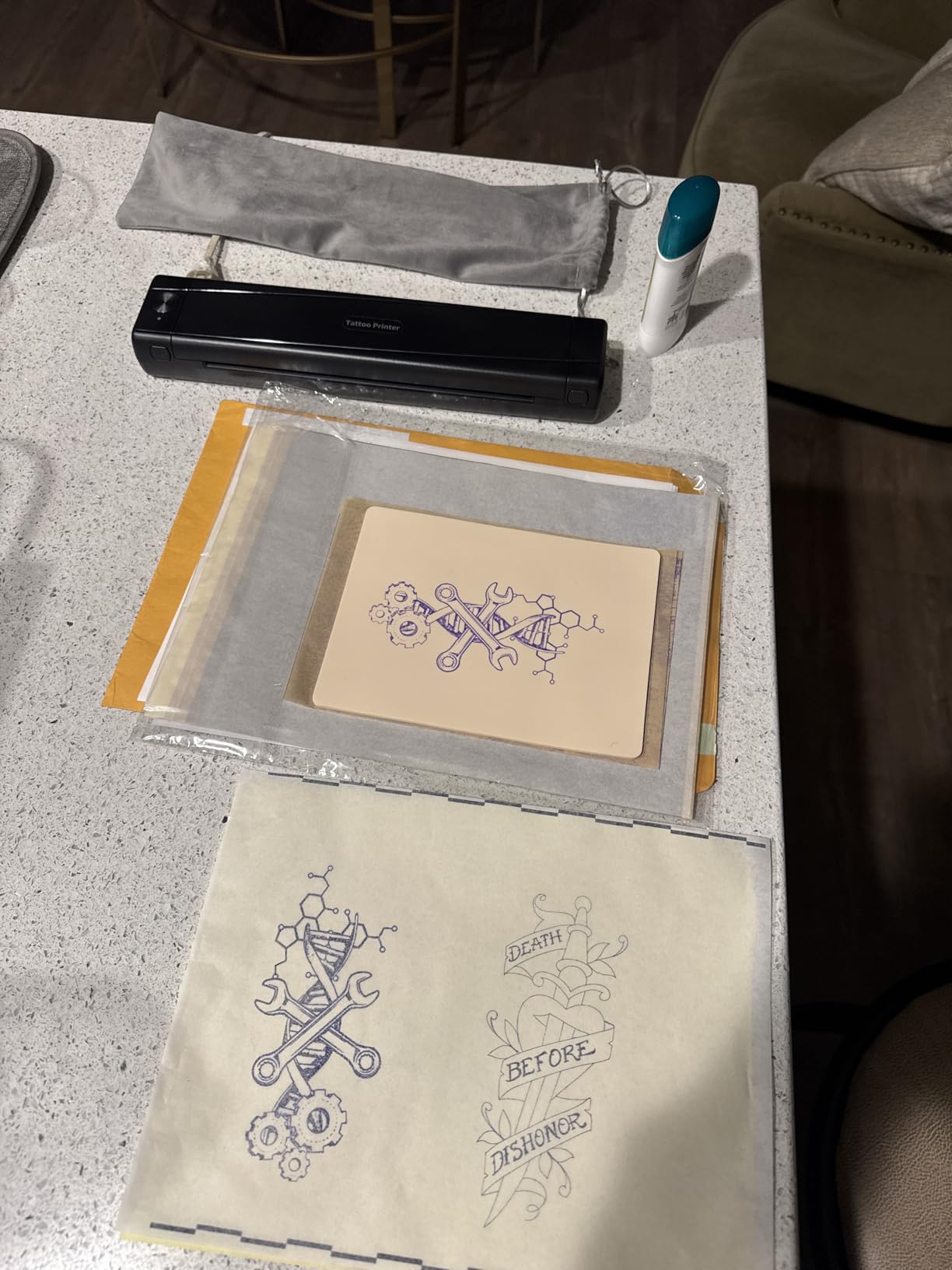 TATTMUSE 2026 New Version Tattoo Stencil Printer, Bluetooth, Portable customer photo 1
