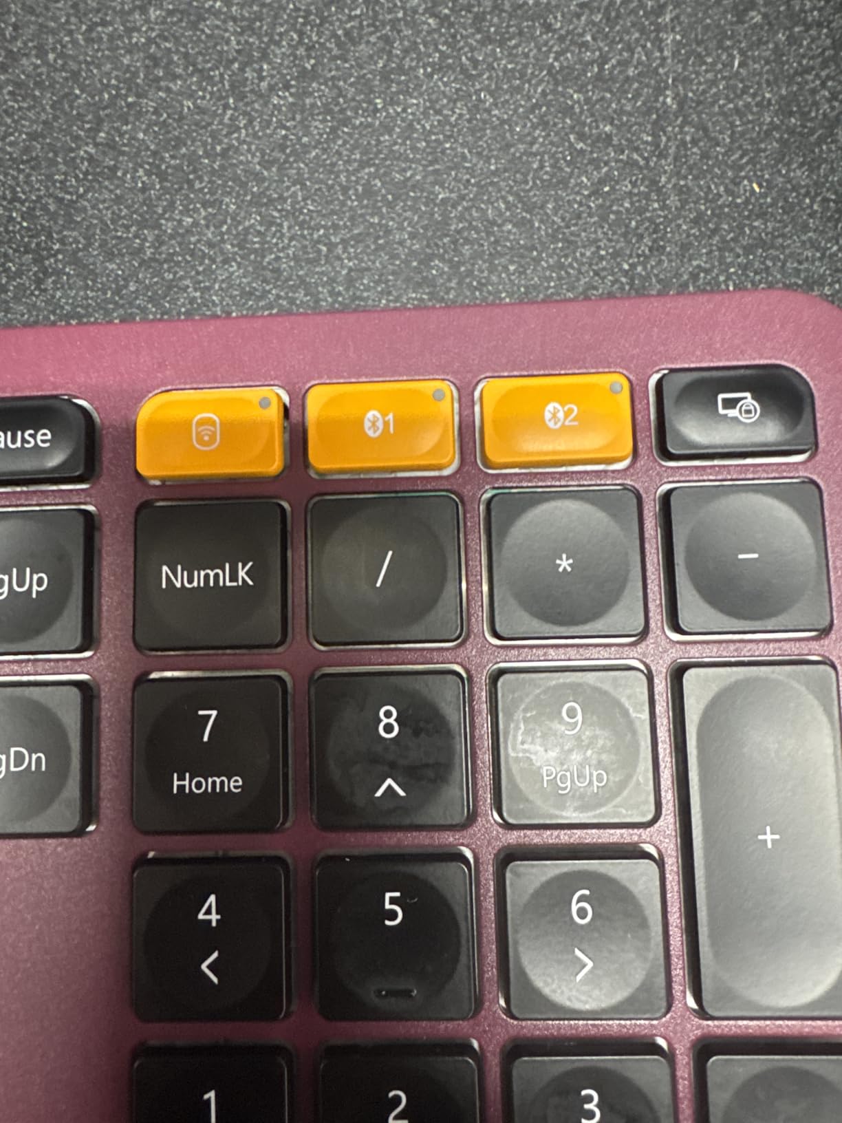 ProtoArc EK01 Plus Backlit Bluetooth Ergonomic Keyboard, Full Size, Grey customer photo 1