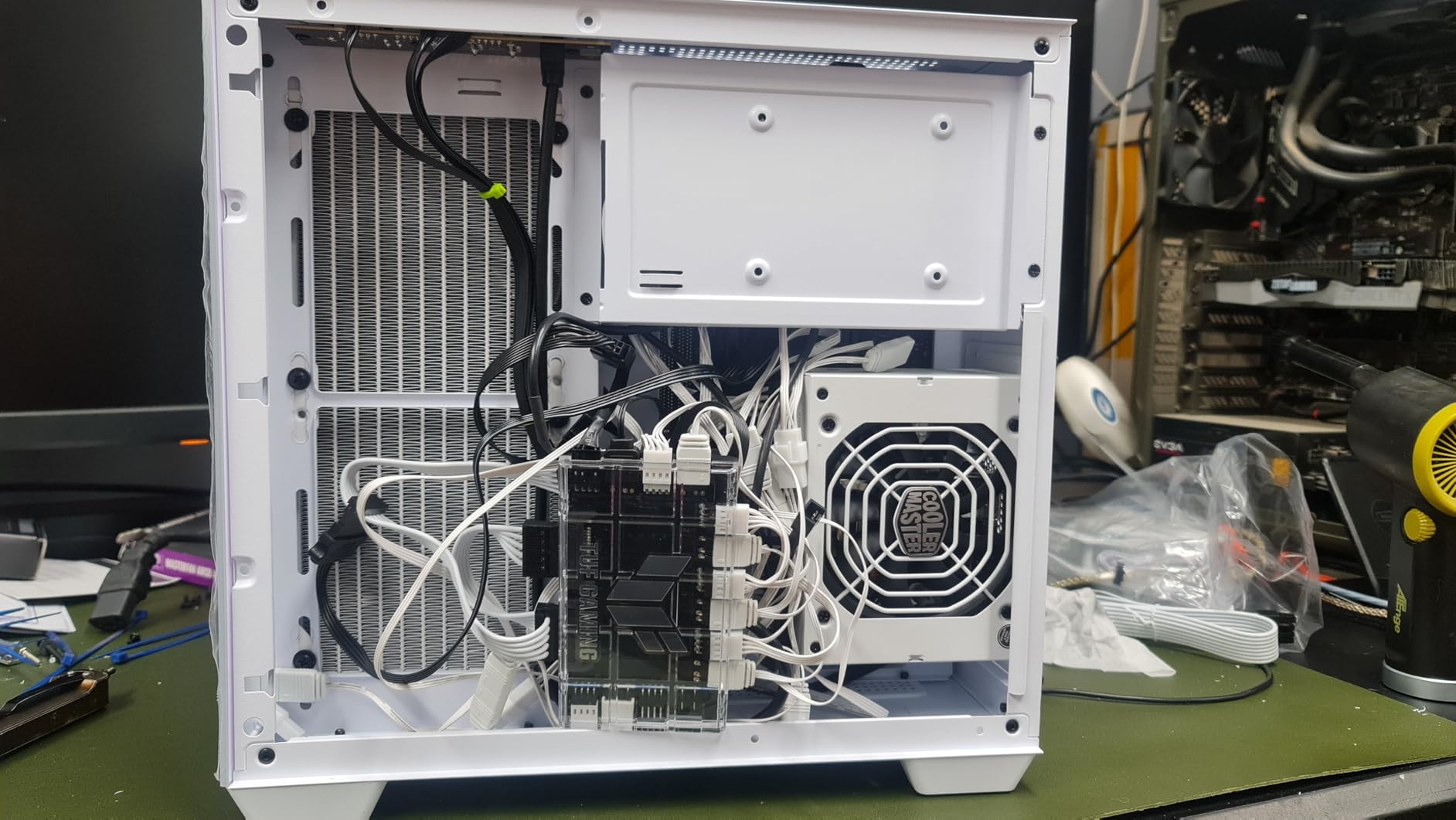 darkFlash ITX PC Case, Pre-Install 3 PWM ARGB Fans Computer Case, Full View Dual Tempered Glass ITX Case, Mini Size, Supports 240mm AIO(C275P) (Black) customer photo 1