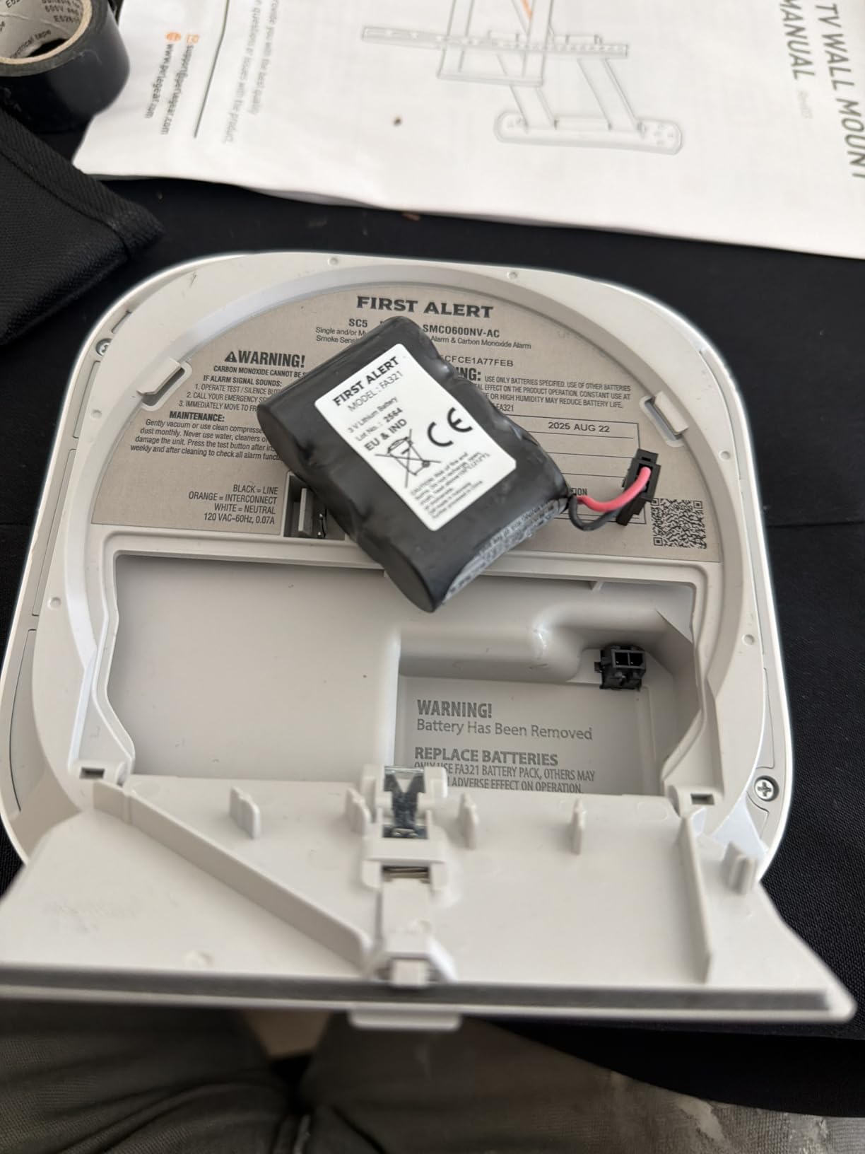 First Alert SC5 Hardwire Smart Smoke & Carbon Monoxide Alarm customer photo 1