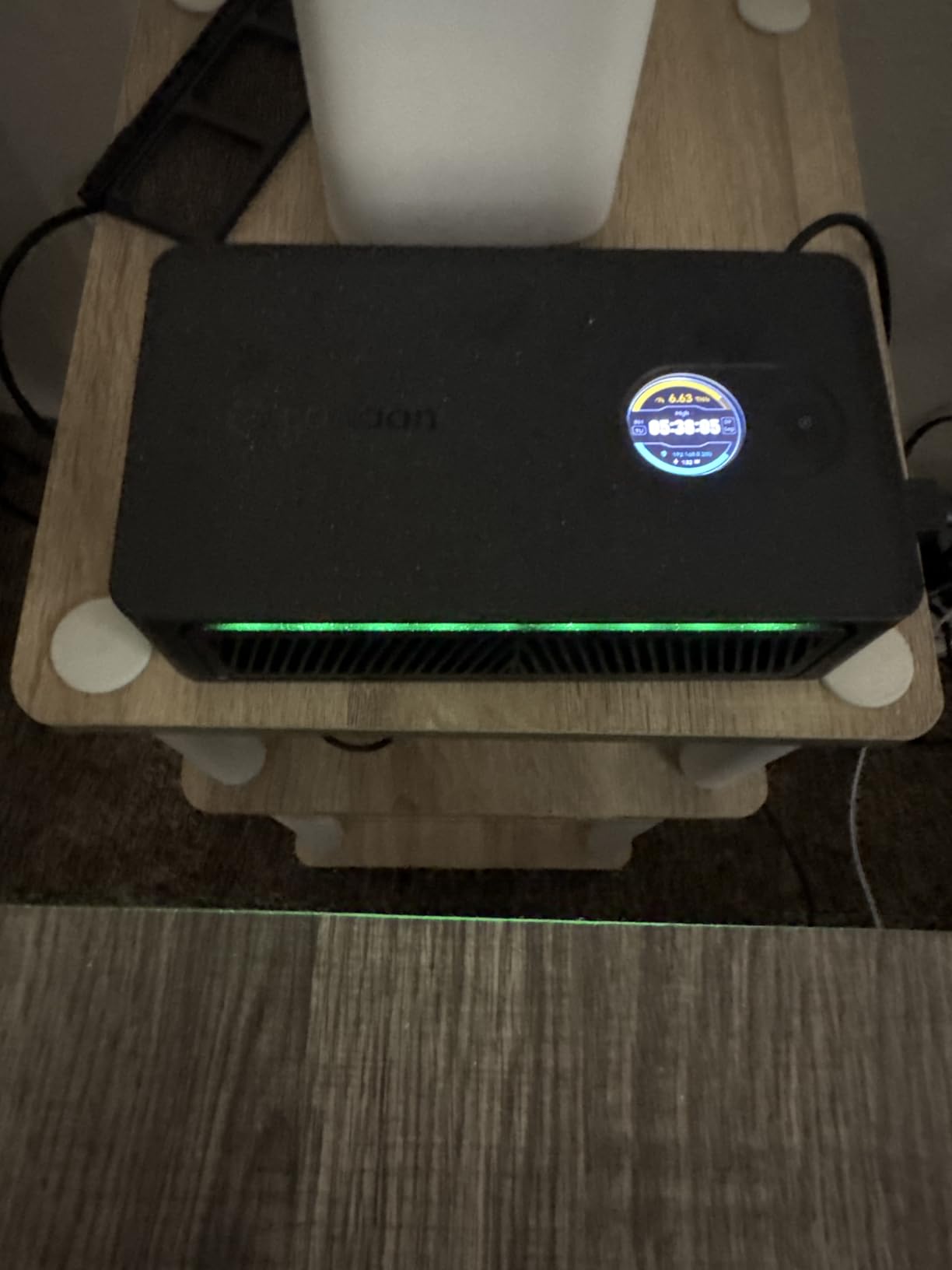 Canaan Avalon Nano 3S BTC Miner - 6 TH/s 140W Bitcoin ASIC Miner - Quiet with Original PSU - Supports Solo Mining & Stake Pool for Office and Home Use Crypto Miner(Black) customer photo 1