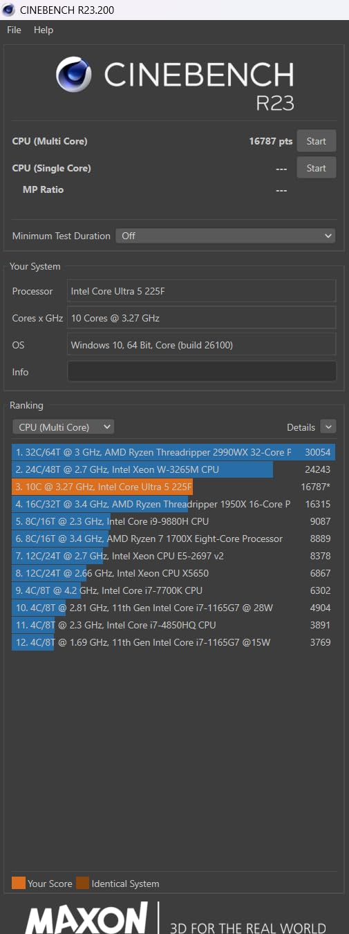 Intel® Core™ Ultra 5 Desktop Processor 225F 10 cores (6 P-cores + 4 E-cores) up to 4.9 GHz customer photo 1