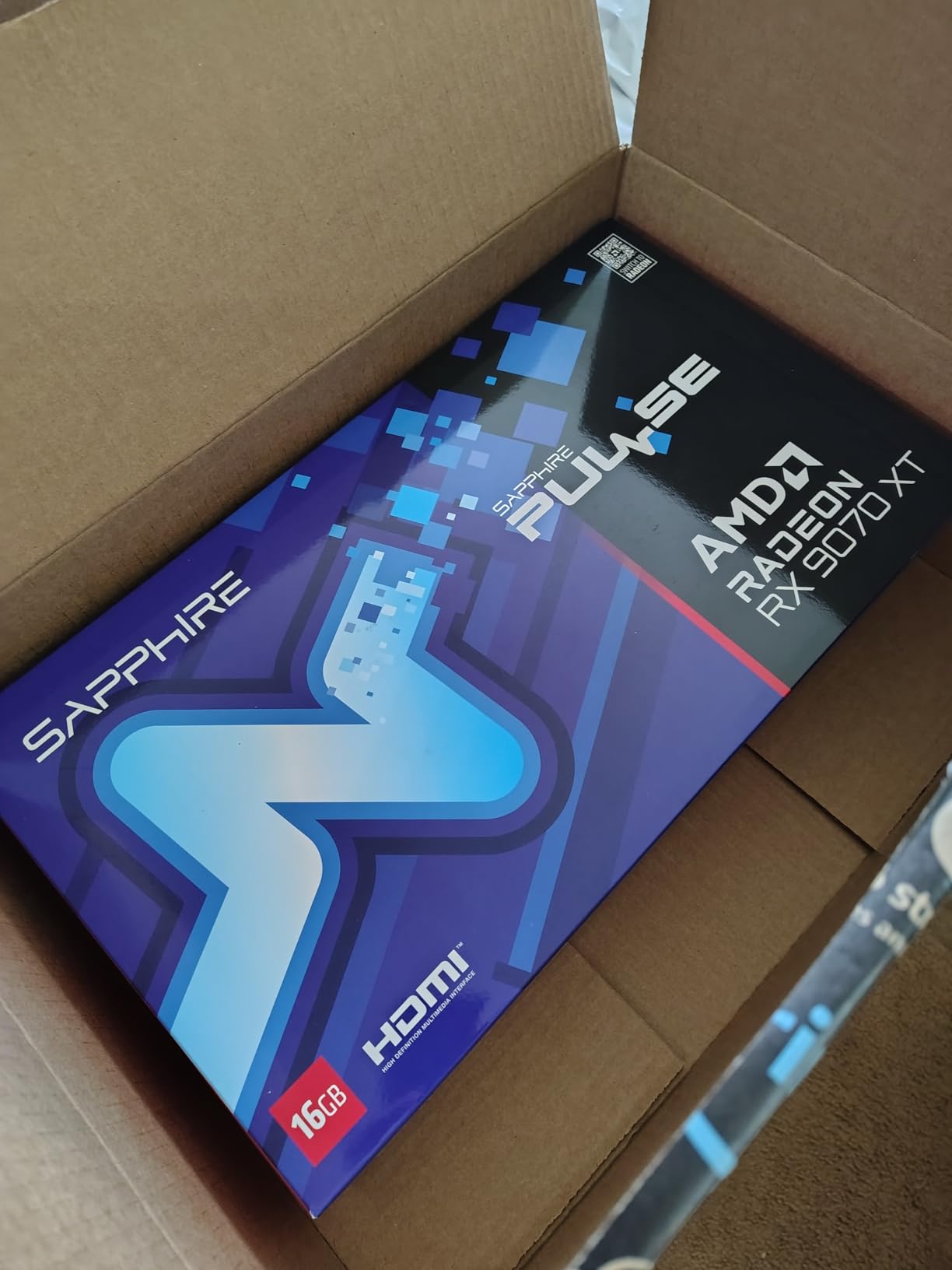 Sapphire 11348-03-20G Pulse AMD Radeon™ RX 9070 XT Gaming Graphics Card with 16GB GDDR6, AMD RDNA 4 customer photo 1