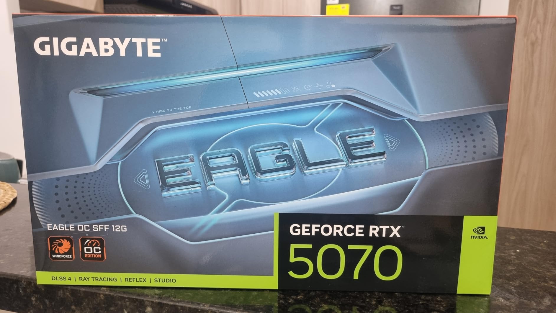 GIGABYTE GeForce RTX 5070 Eagle OC SFF 12G Graphics Card, 12GB 192-bit GDDR7, PCIe 5.0, WINDFORCE Cooling System, GV-N5070EAGLE OC-12GD Video Card customer photo 1