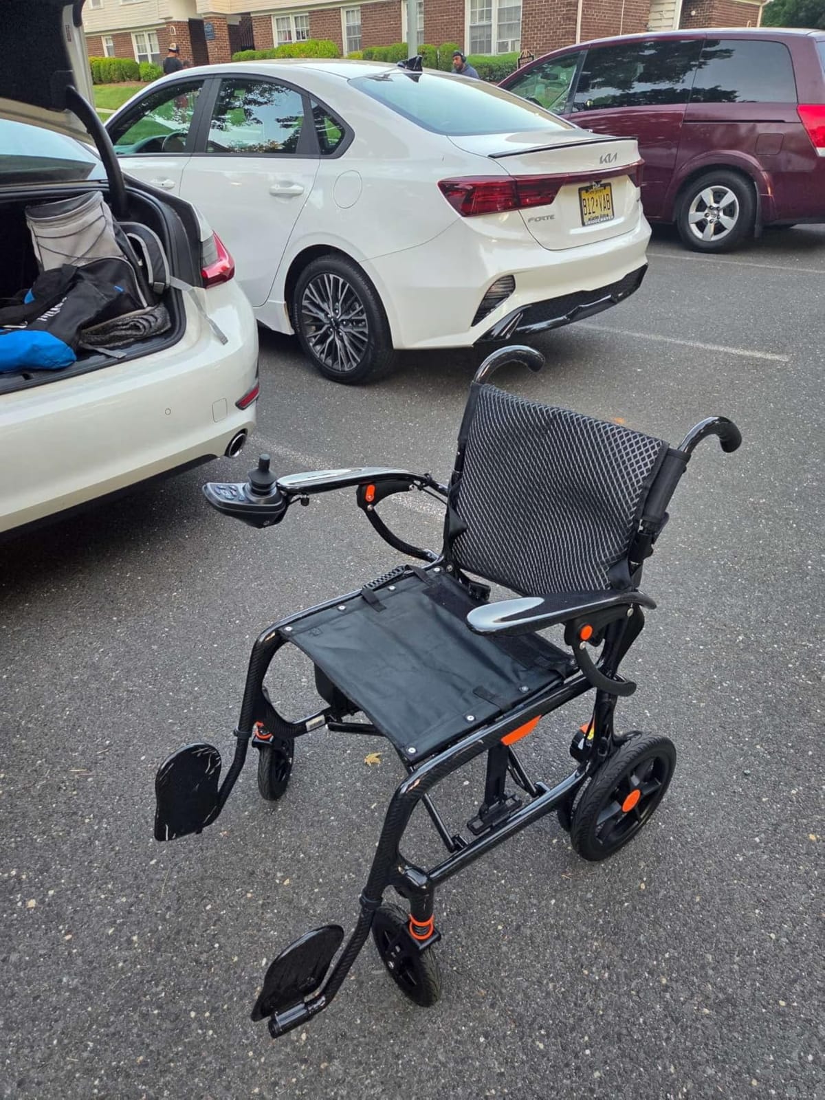 28lbs Ultralight 28 MI 100% Carbon Fiber Electric Wheelchairs | Travel Power Wheelchair for Adults, Foldable Motorized Wheelchairs with 2 Lithium Batteries, Airline Approved customer photo 1