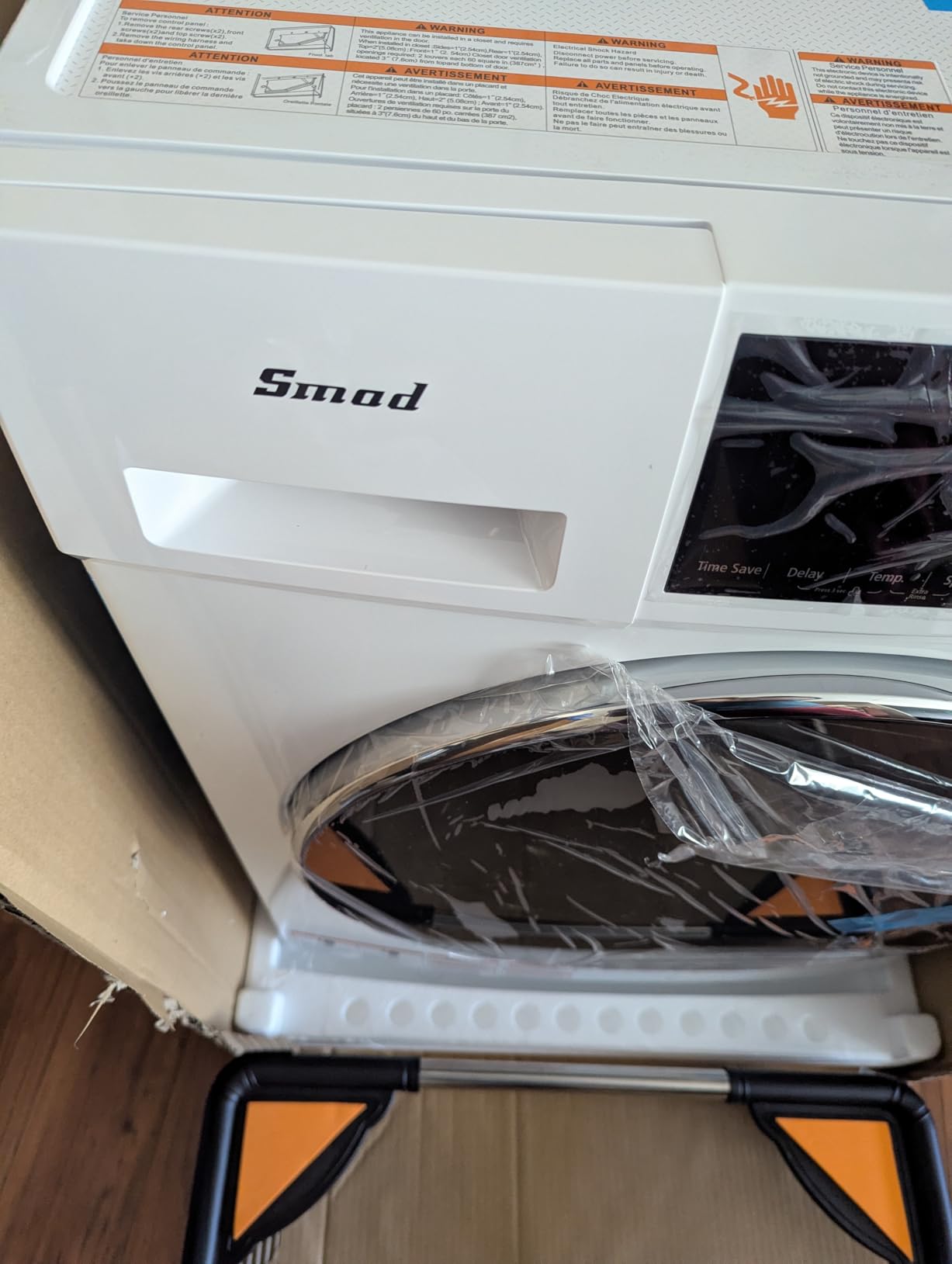 Washer and Dryer Combo, 120V All In One Ventless Compact 2.7 Cu.ft 24 Inch Large Capacity, Lavadora y Secadora 2 in 1 for RV Apartment Home, Child lock, Full-Automatic, Overnight Wash and Dry customer photo 2