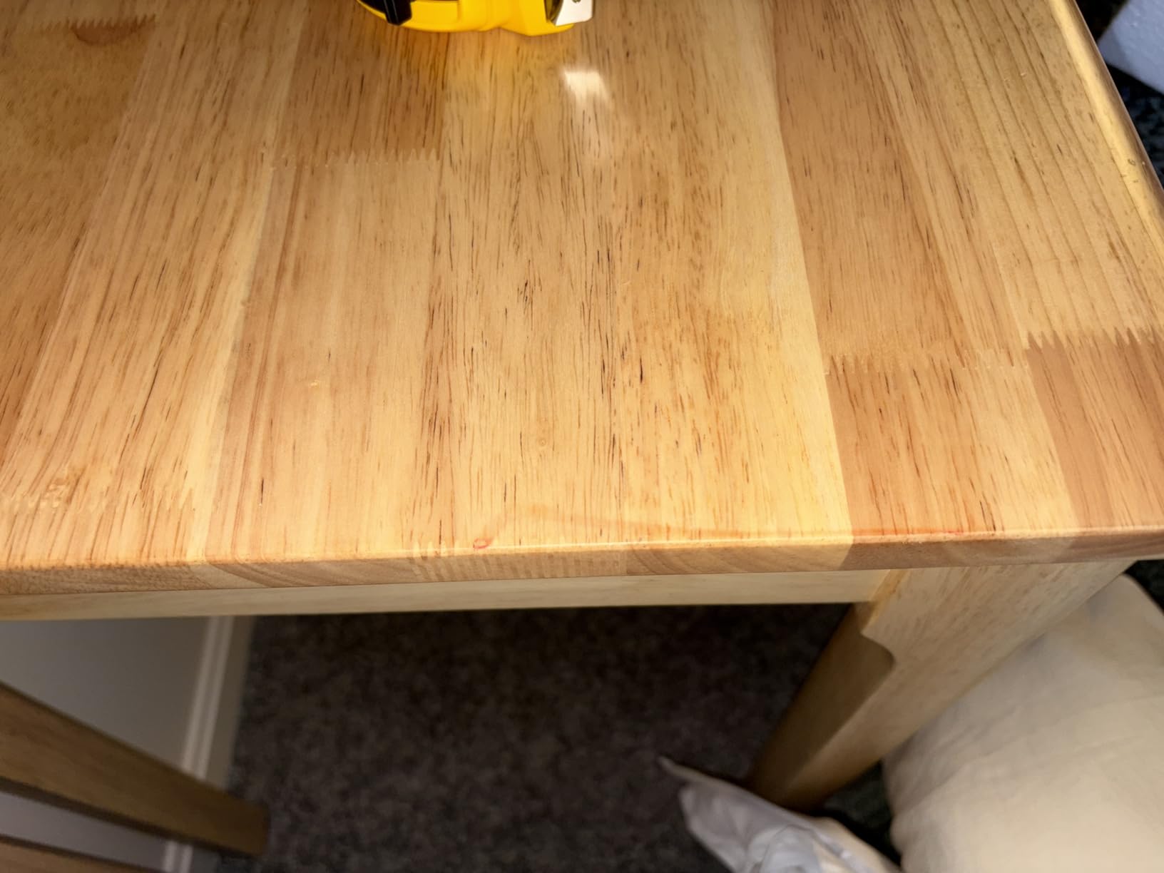 Solid Wood Desk with Drawers, Small Computer Desk for Small Spaces, Gaming Study Home Office Desks for Work, Student PC Desk for Bedroom, Escritorios para Cuartos (Wood Color, 47inch) customer photo 1