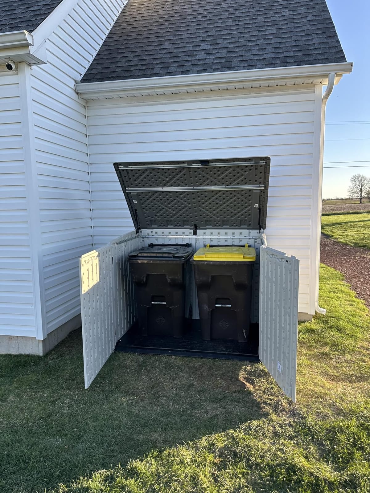 Suncast 5.9' x 3.7' Horizontal Stow-Away Storage Shed, Resin, Hinged Lid customer photo 2