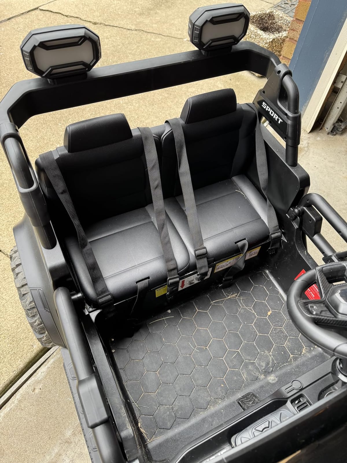 Best Choice Products Kids 24V 2-Seater Electric Ride On Car Truck w/ 132lb Weight Capacity, Parent Control, Bluetooth, LED Lights - Black customer photo 1