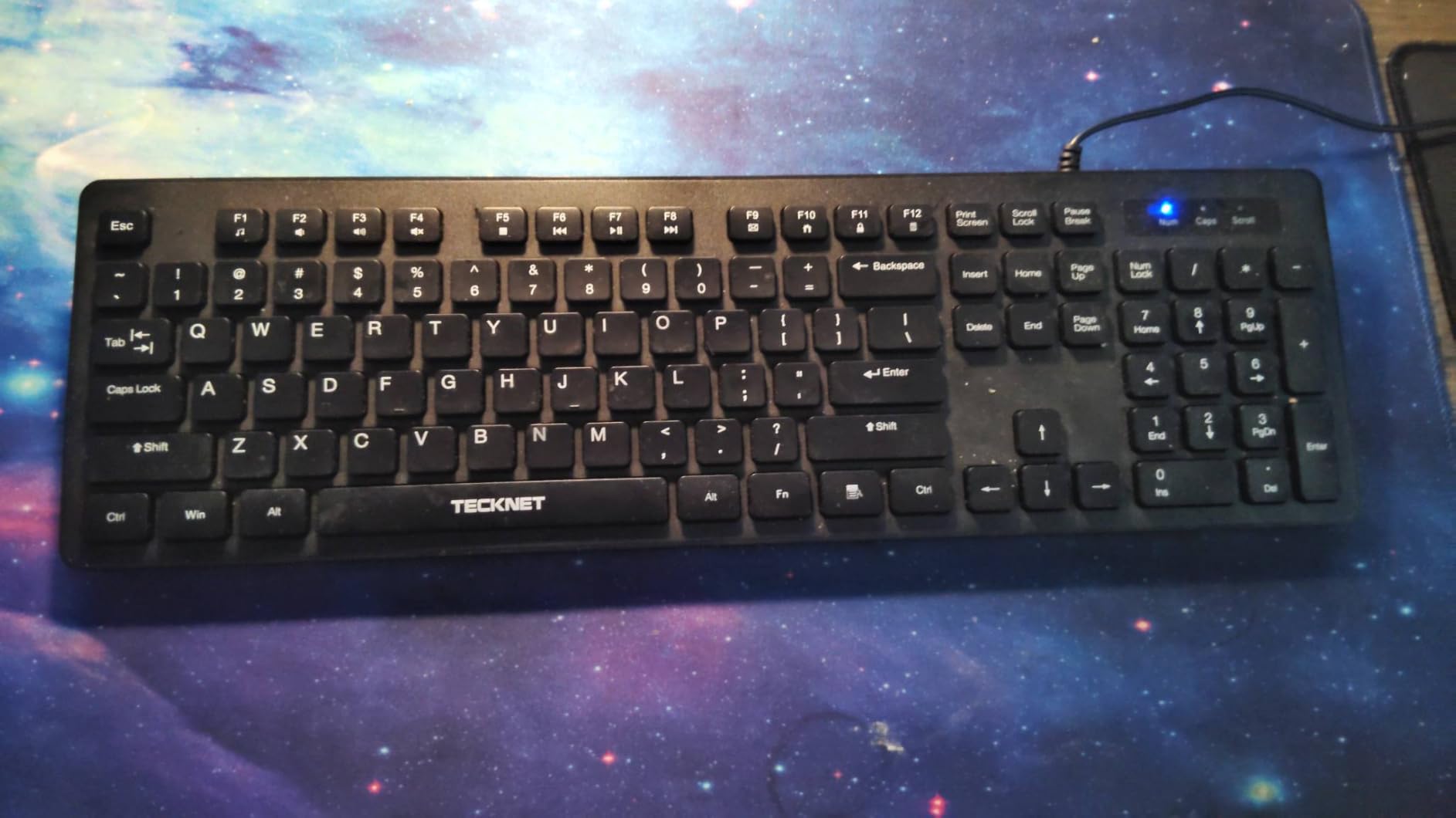 TECKNET Wired Keyboard, Silent Typing, Full-Size Layout,RGB Backlit customer photo 2