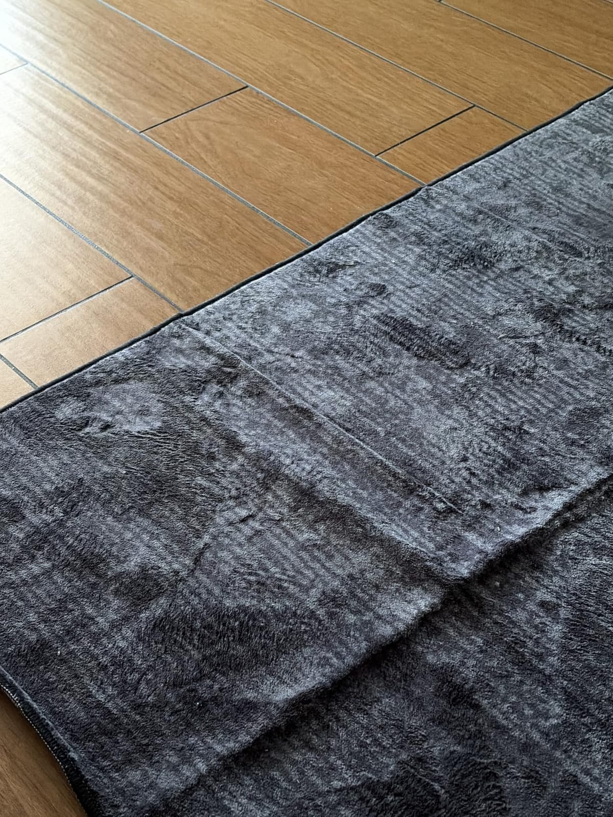 8x10 Washable Area Rug, Black Solid Area Rugs for Living Room & Bedroom customer photo 1