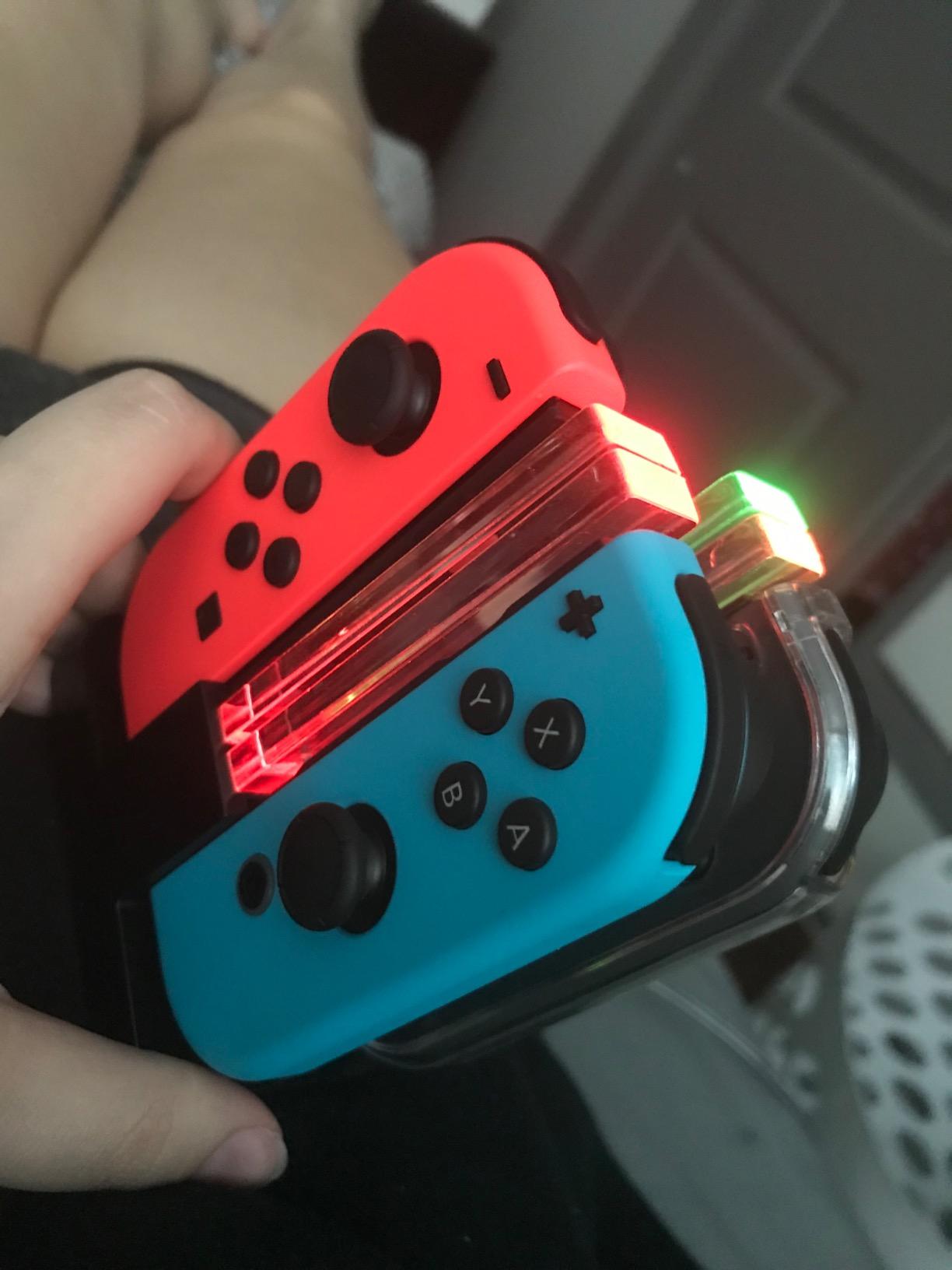 FASTSNAIL Charging Dock for Nintendo Switch 2(2025) for Joy-Con 2, Dual-Direction Magnetic Fast Controller Charger Station with 9 RGB Light & Charging Cable for Joycon 2 Stand Accessories customer photo 1