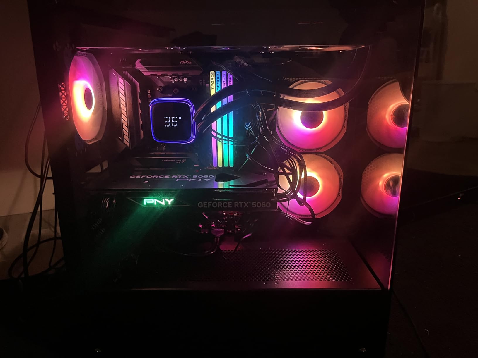 PNY NVIDIA GeForce RTX™ 5060 OC Dual-Fan Graphics Card customer photo 2