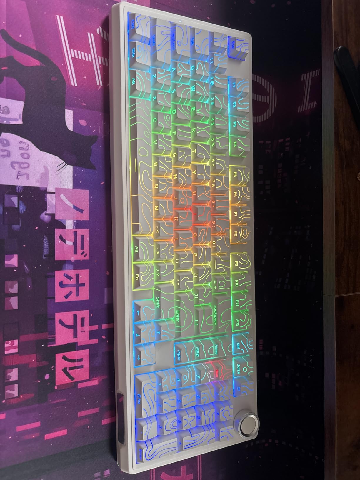 SOLAKAKA KI99 Pro 96% Wireless Mechanical Keyboard, RGB Gaming Keyboard, Hot-Swappable Pre-Lubed Switches, Gasket Structure Creamy Keyboards (Gradient-Black, Non-Silent Version) customer photo 2