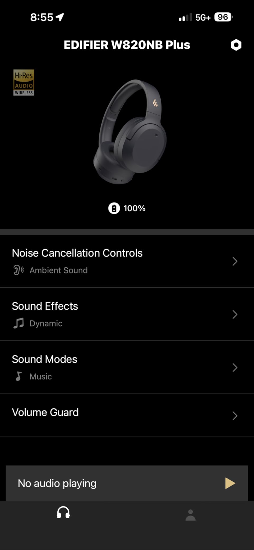 Edifier W820NB Plus Gen 2 Over-Ear Noise Cancelling Headphone, Dark Gray customer photo 2