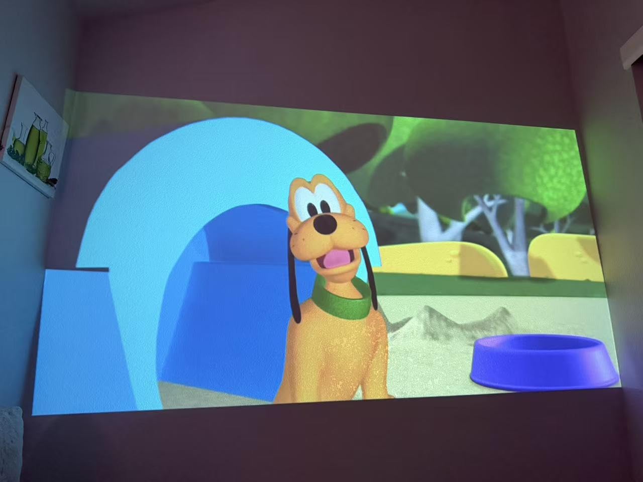 Mini Projector with Wifi and Bluetooth, Built-in Apps,Movie Projector customer photo 1