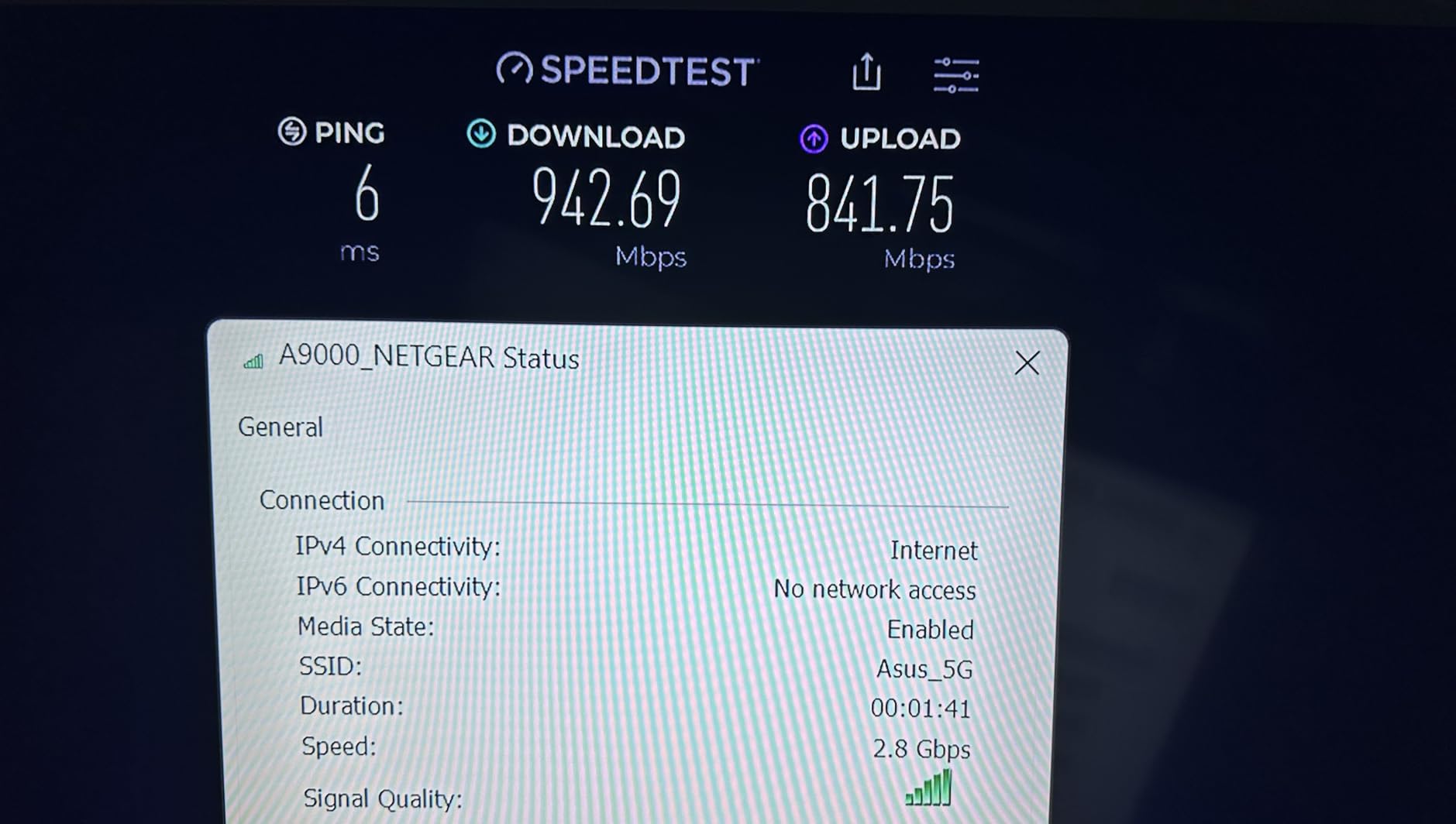 NETGEAR Nighthawk WiFi 7 USB 3.0 Adapter (A9000) – BE6500 Tri-Band Wireless Gigabit Speed (Up to 6.5 Gbps) – 6 GHz Band – Works with Any Router or Mesh System – for Windows 11 PC customer photo 1