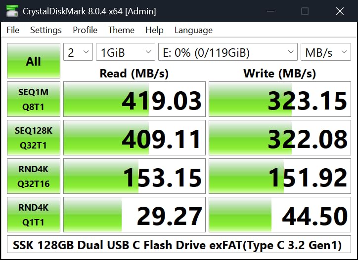 SSK 1TB USB C Flash Thumb Drive up to 550MB/s Dual USB C+A Memory Stick customer photo 2