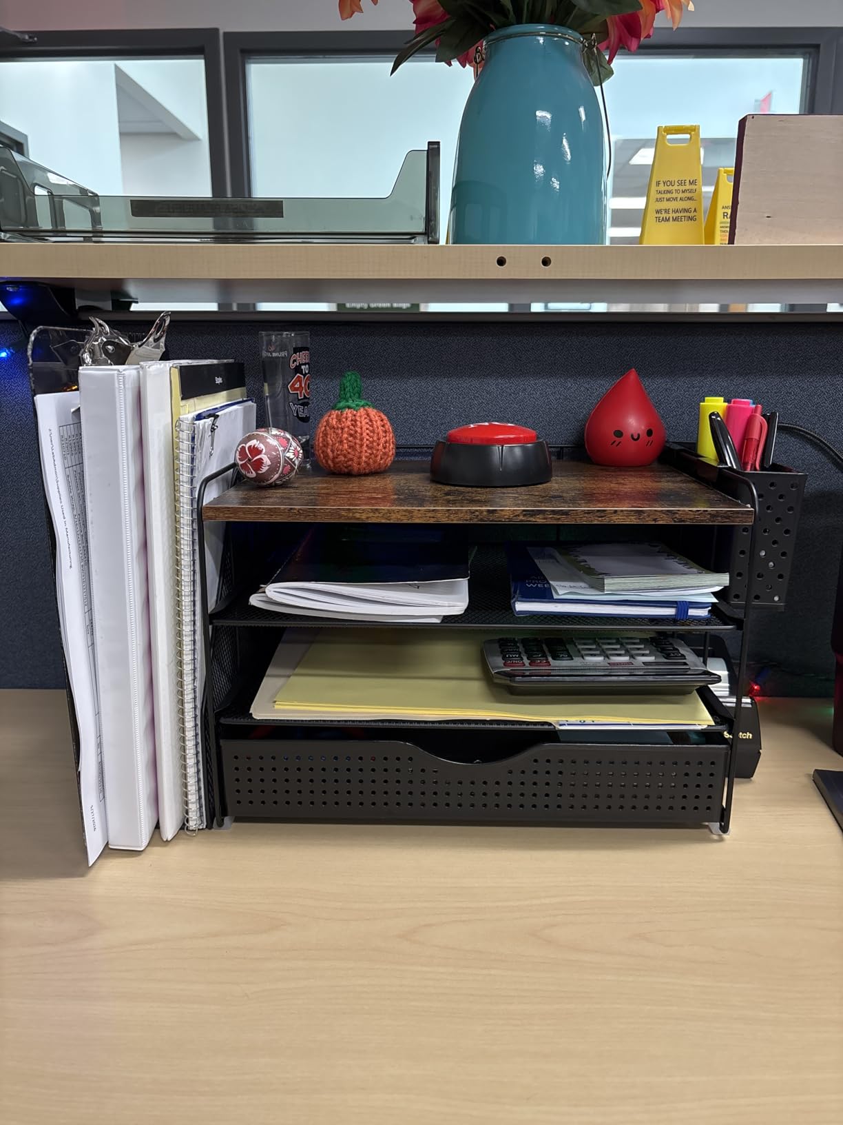 Wood Desk Organizers and Accessories with File Holder & Catalog Racks customer photo 1