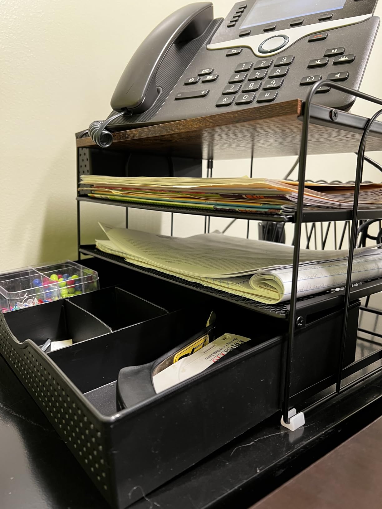 Wood Desk Organizers and Accessories with File Holder & Catalog Racks customer photo 2