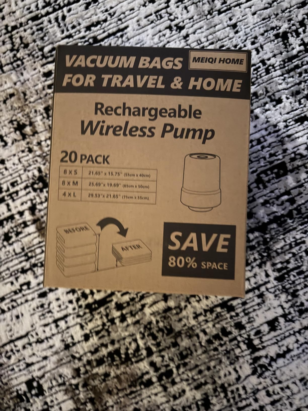 Vacuum Seal Bags for Clothing Travel & Home Storage, travel vacuum bags with pump, Store Blankets, Comforters, Pillows, Seasonal Clothes Compactly,36 Pack With Electric Pump customer photo 1