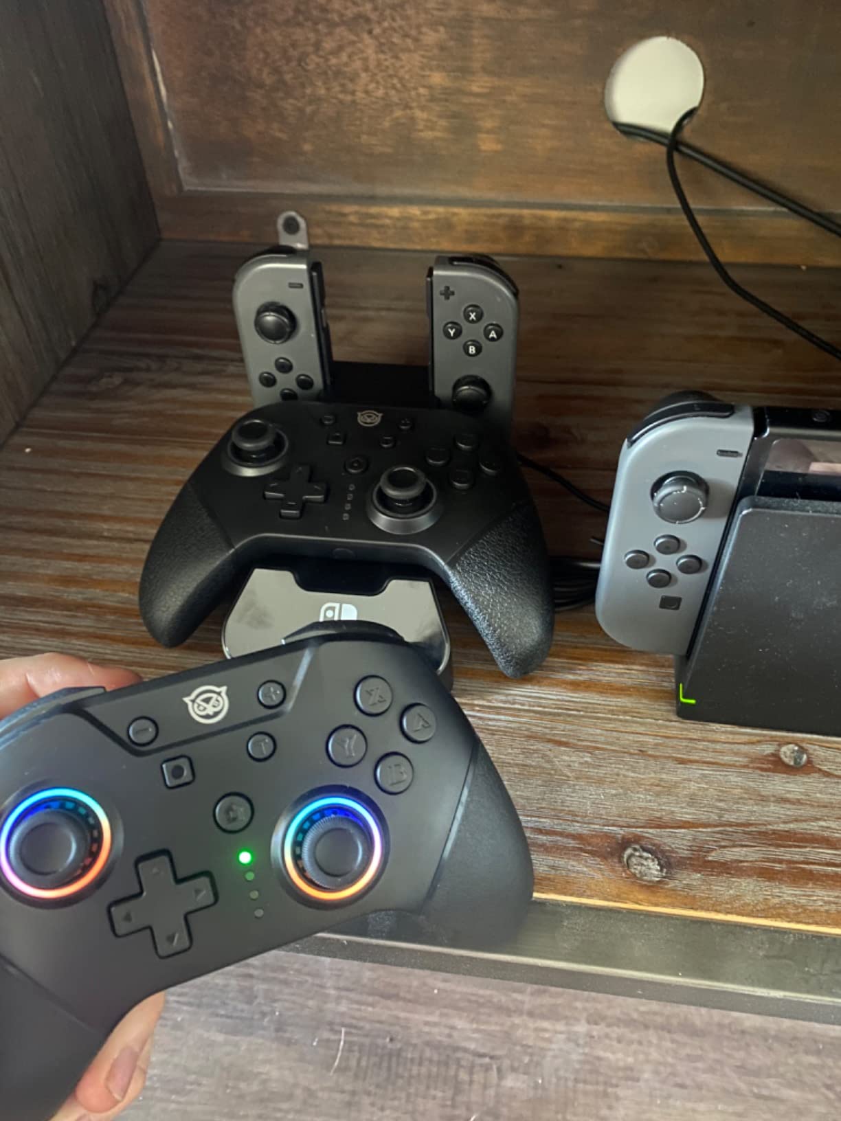 NYXI Wizard Wireless Switch Controller for Switch/Switch OLED, Switch Controller with Hall Effect Joystick, Programmable, Mechanical Trigger, 6-Axis Gyro, Turbo&Vibration customer photo 1