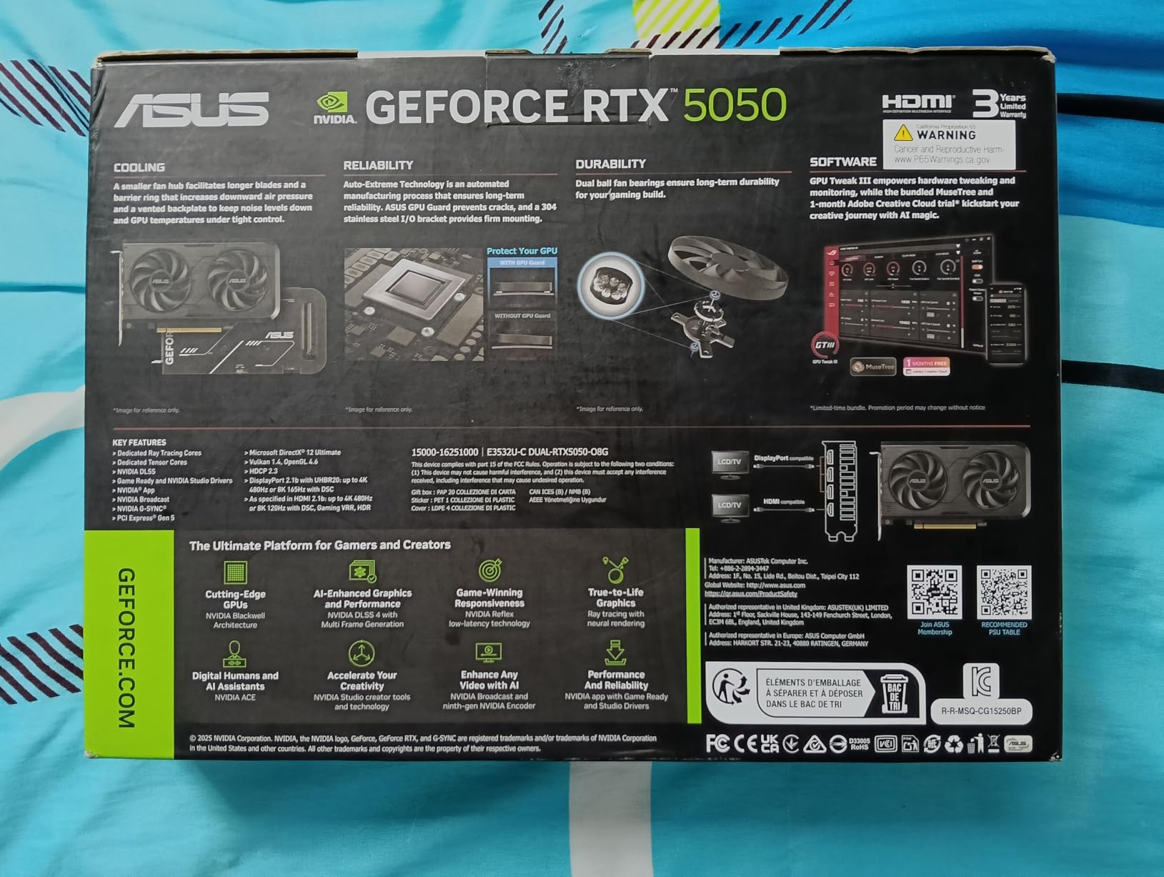 ASUS Dual GeForce RTX 5050 8GB GDDR6 OC Edition Gaming Graphics Card customer photo 2