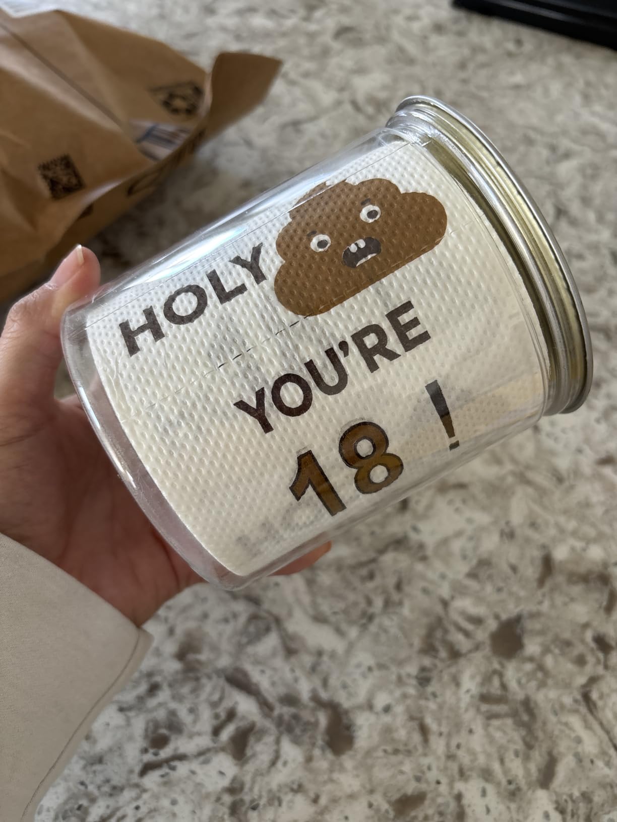 Happy 80th Birthday Toilet Paper Roll 3-Ply Funny Birthday Gifts for Men and Women Novelty for Birthday Party Decorations Eighty 80 Party Supplies (80th Years) customer photo 1