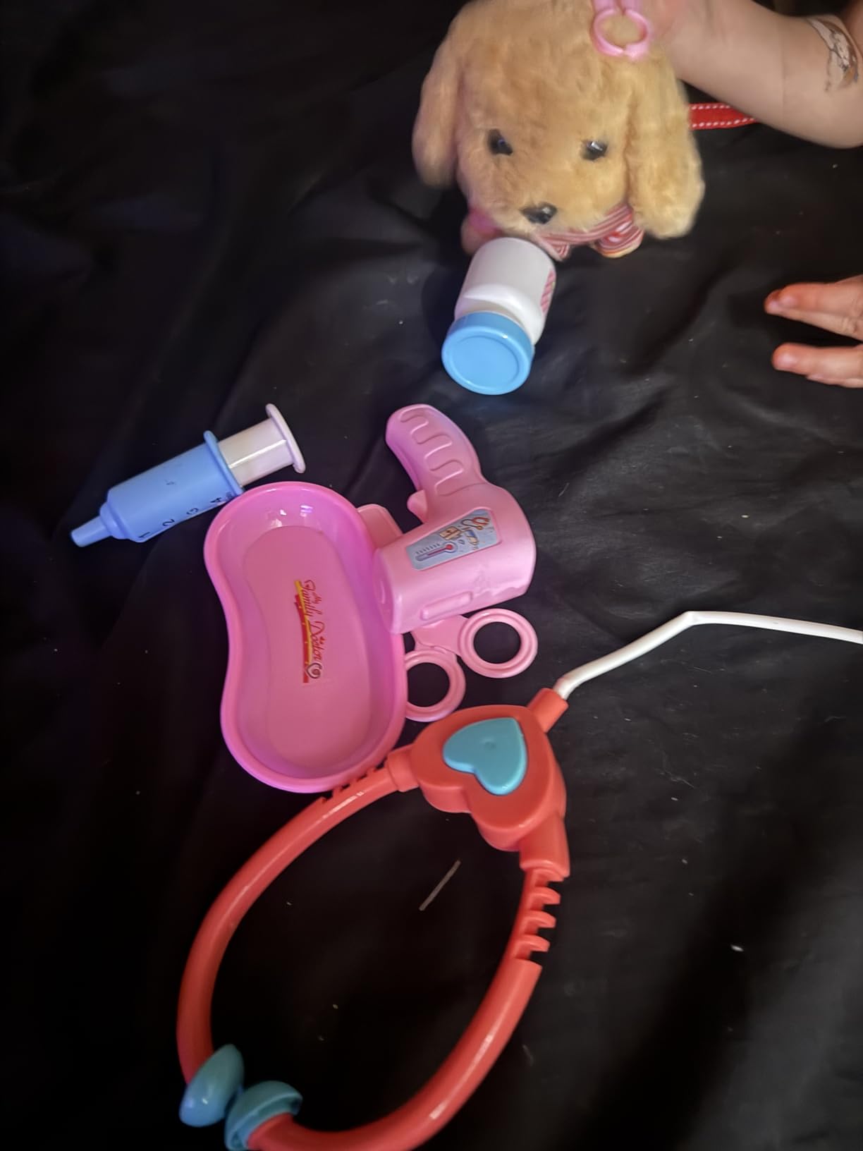 Toddler Toy 10 Pcs Interactive Retriever Robot Dog Toy - Walking & Stuffed Puppy with Stethoscope for Vet Role Play, Educational Toddler Gifts for 3 Year Old Girl customer photo 2