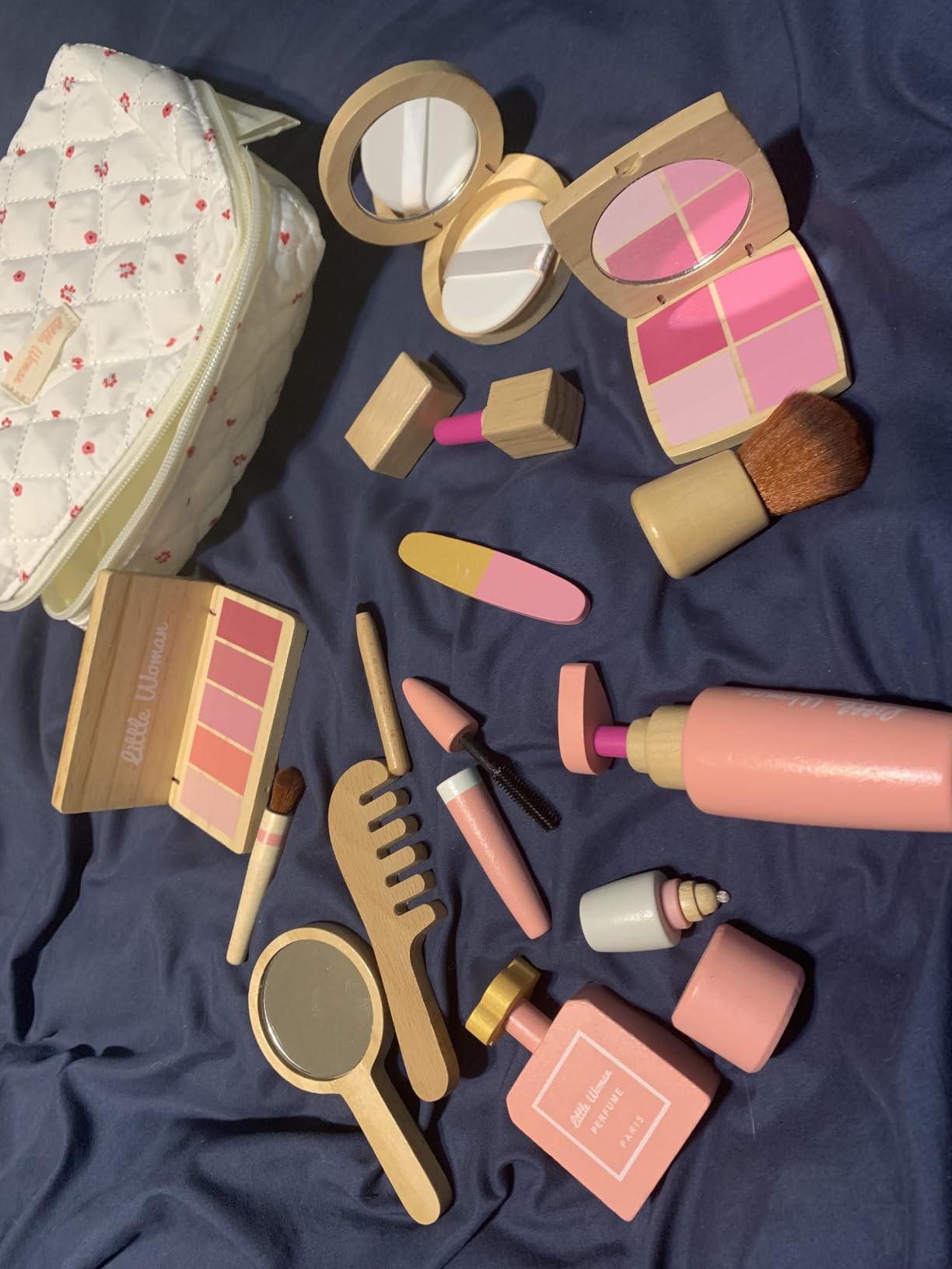 Wooden Pretend Play Makeup for Toddlers 1-3,100% Safe & Non Toxic customer photo 1