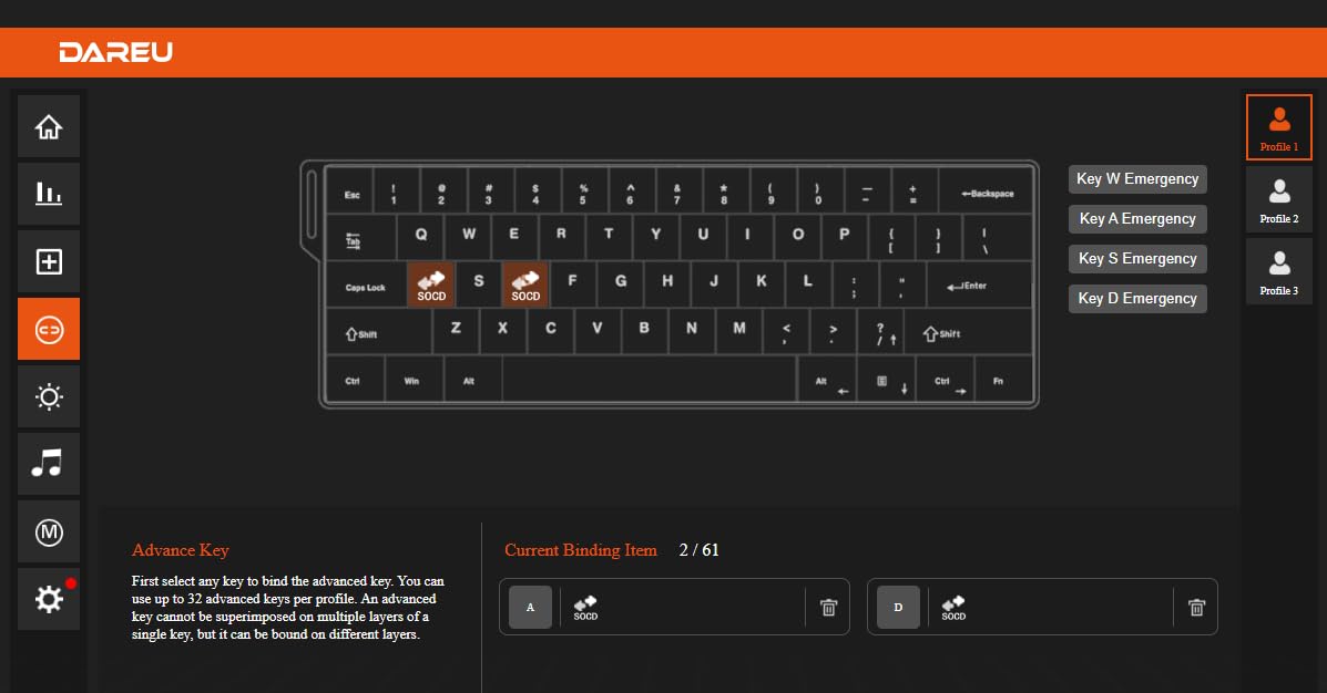 DAREU COOL60 60% Hall Effect Mechanical Gaming Keyboard,Magnetic Switch customer photo 1