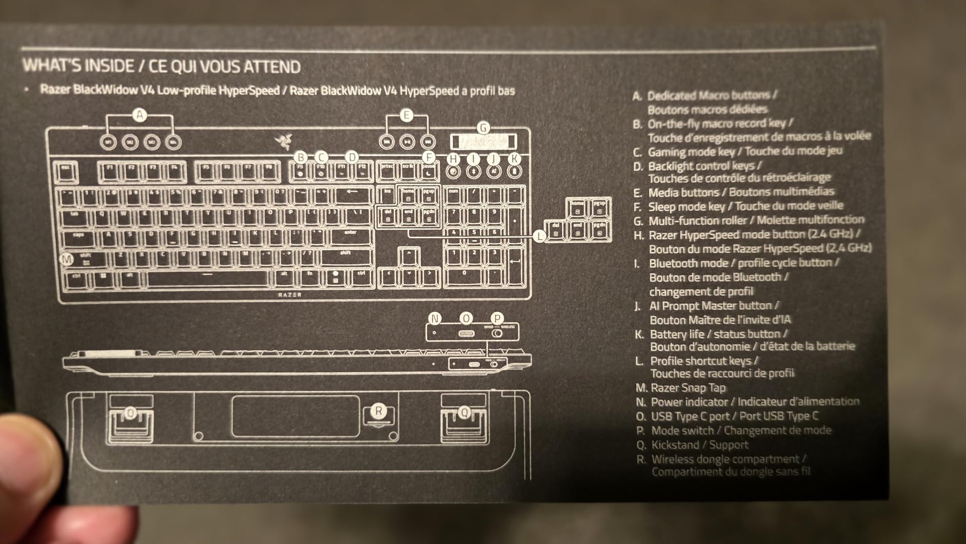 Razer BlackWidow V4 Low Profile HyperSpeed Wireless Gaming Keyboard customer photo 1
