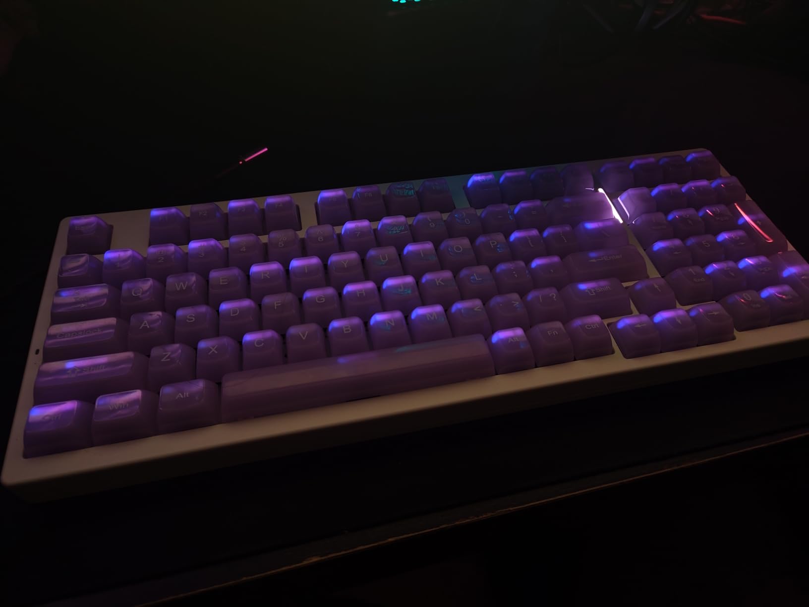 Womier Keyboard Keycaps Jelly, Ceramic Keycaps Style, Shine Through Keycap customer photo 1