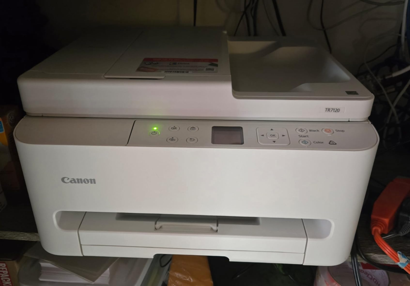 Canon PIXMA TR7120 Wireless Color Inkjet Printer for Duplex Printing, White – Home Printer with Copier/Scanner, Auto Document Feeder, Compact Design, Intuitive Control Panel customer photo 2
