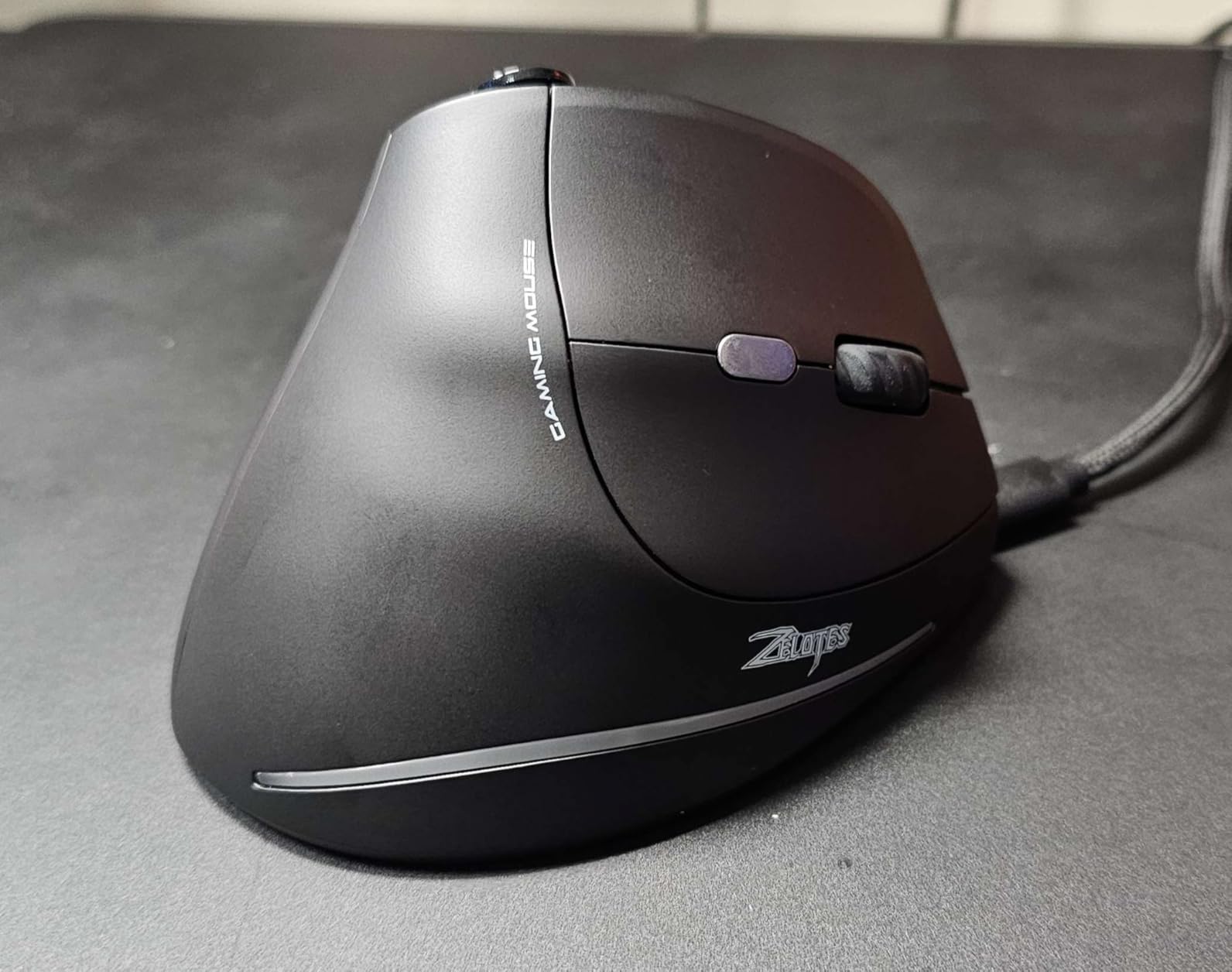 TRELC Wireless Gaming Mouse with 5 D Rocker, 24000 DPI/11 Programmable Buttons, Vertical Ergonomic Mouse for 2 Devices Connection (BT+2.4GHz), Rechargeable Mice for PC/Laptop/E-Sports/Gamer customer photo 2