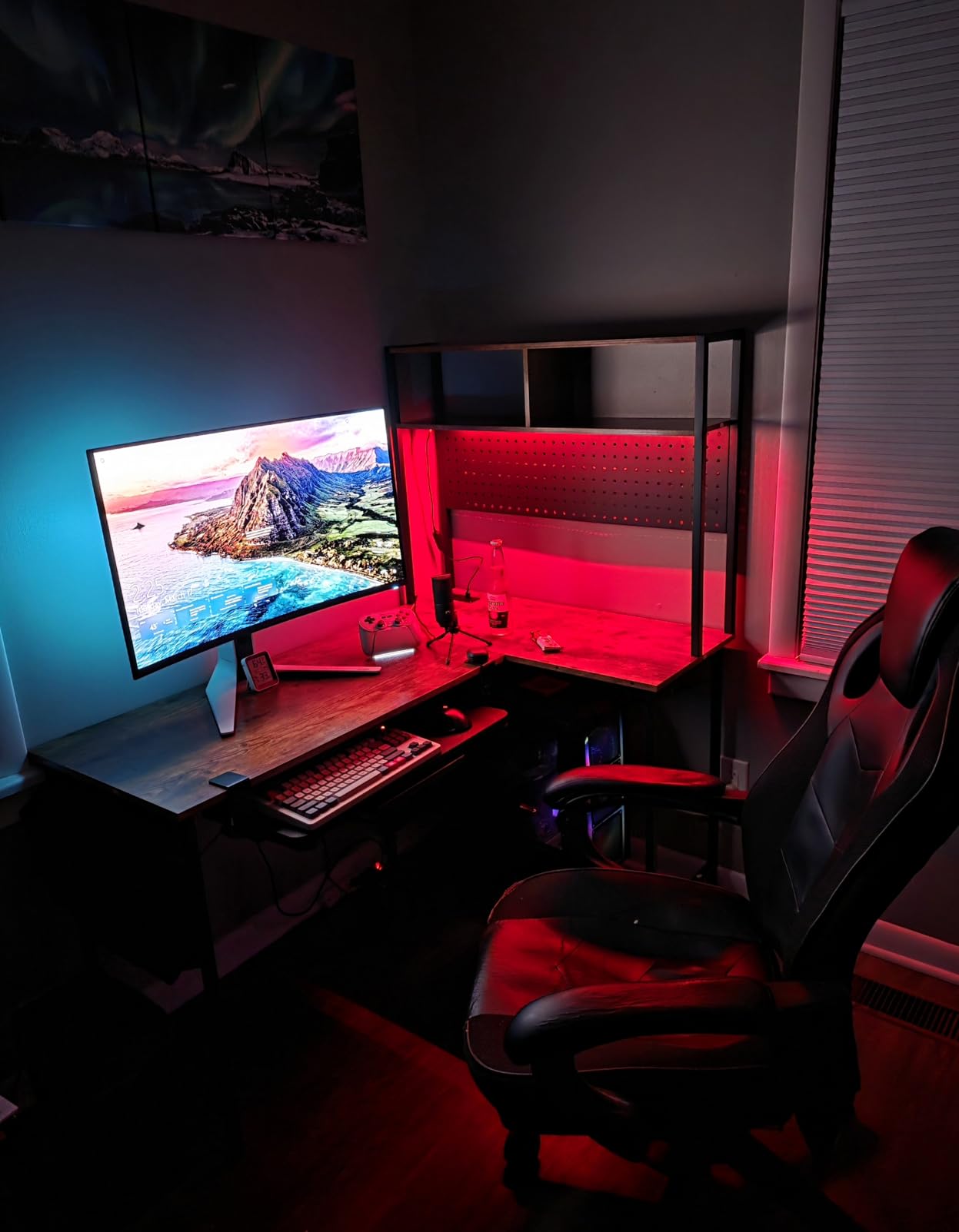 Mericonia 40 in Corner Desk with Monitor Stand, Small L Shaped Gaming Desk customer photo 2