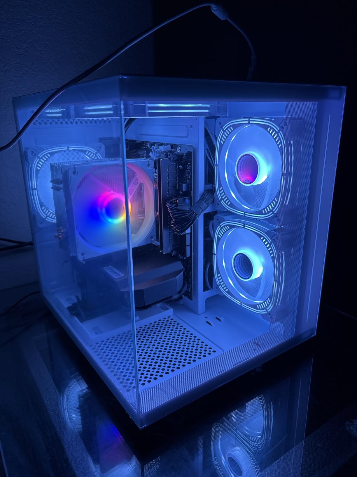 suevery Prebuilt Desktop Computer Gaming PC Black customer photo 2