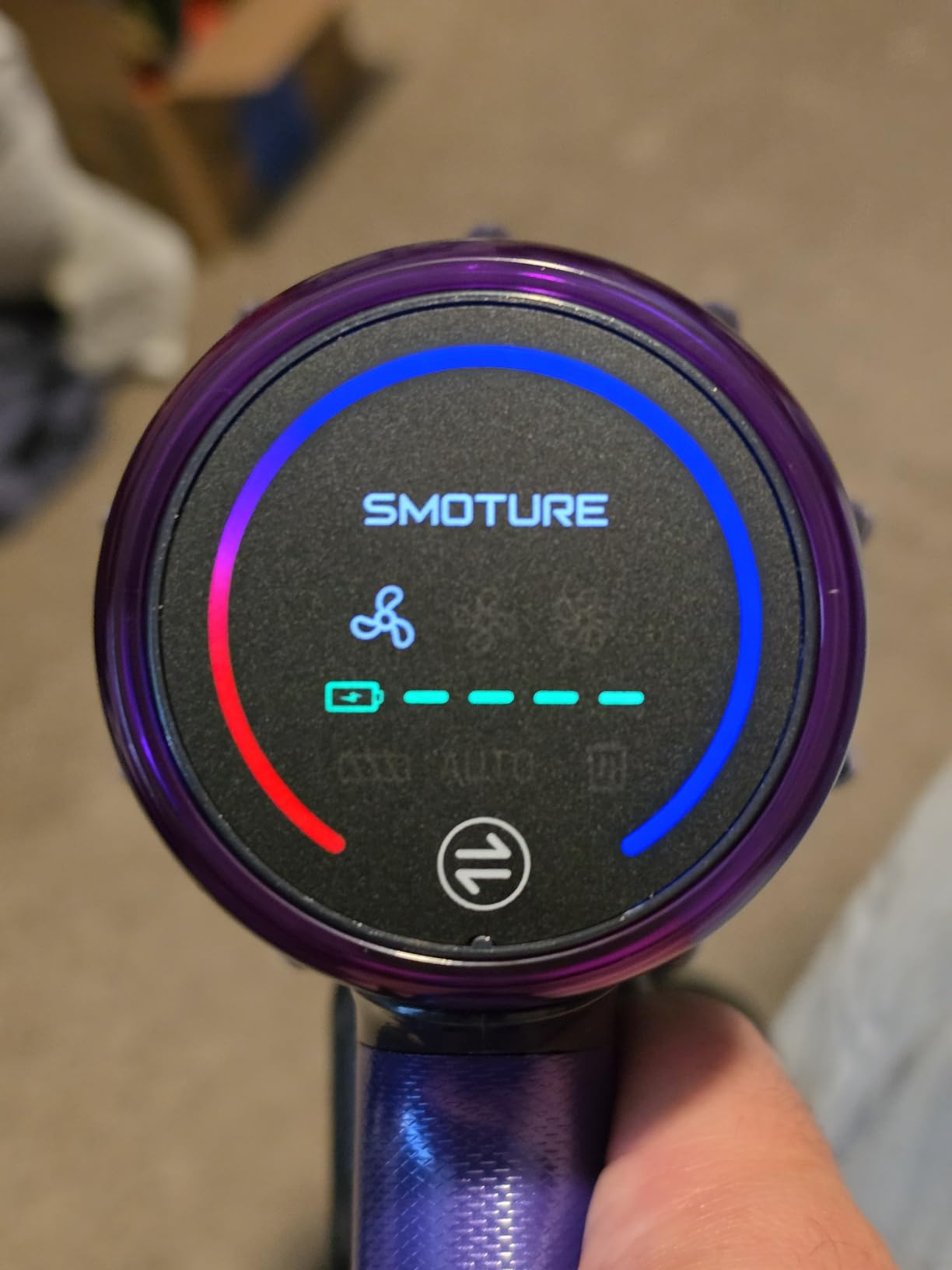 SMOTURE Cordless Vacuum Cleaner, 650W 55KPA 70Mins Vacuum Cleaners for Home, Cordless Stick Vacuum with LED Touch Screen, Anti-Tangle Wireless Vacuum, Handheld Vacuum for Pet Hair/Carpet/Floor customer photo 2