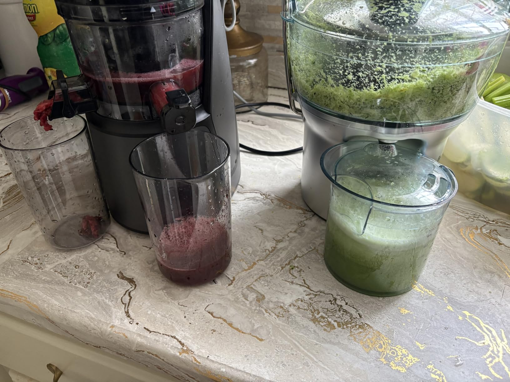 EanOruus Juicer Machines, 3-in-1 Cold Press Juicer, Bright White customer photo 2