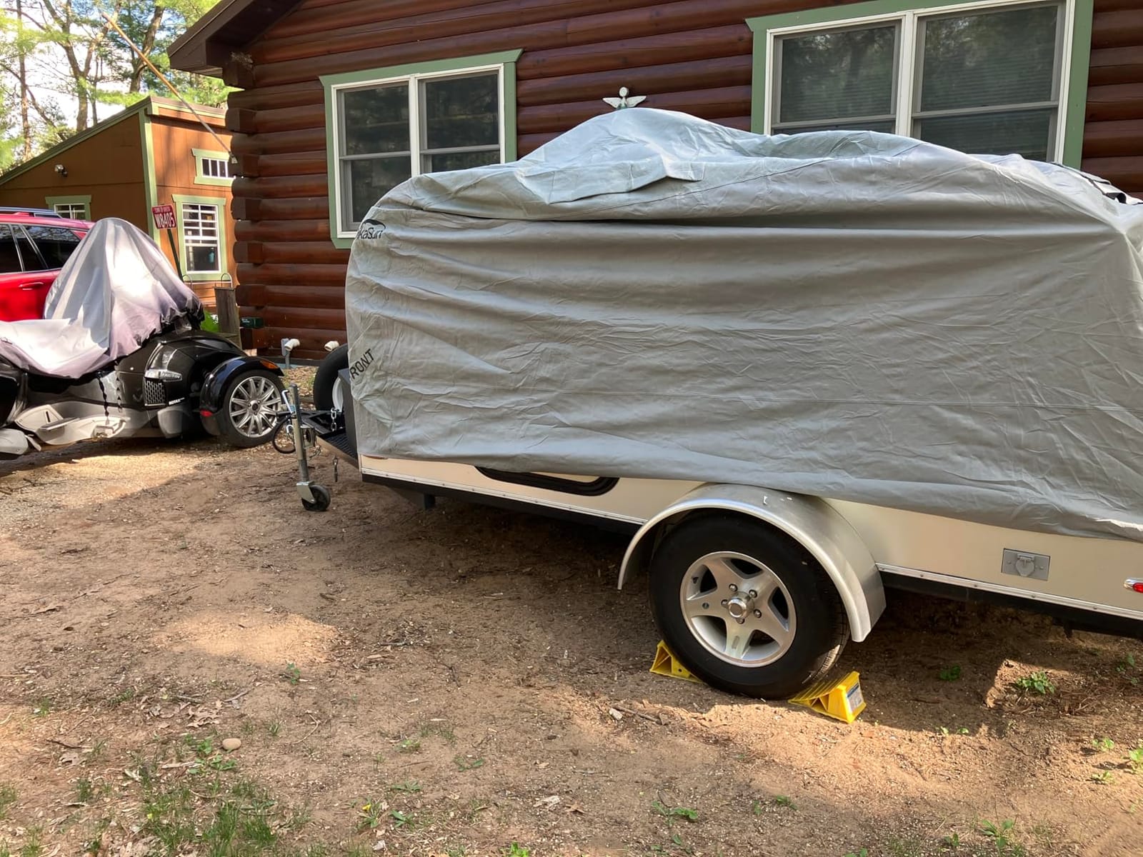 Class C RV Cover 26' ~ 29', Upgraded 9-Layers Top Motorhome Cover, Heavy Duty Anti-UV Camper Cover Windproof Ripstop Class C Travel Trailer Cover for Winter Snow Protection customer photo 2