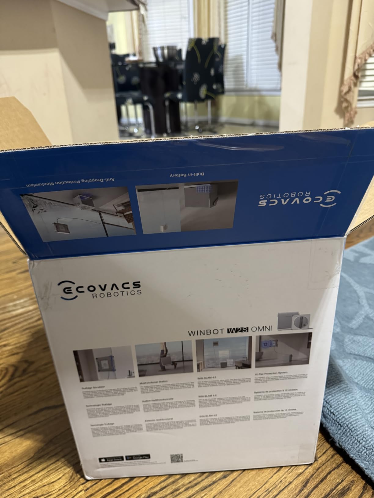 ECOVACS WINBOT W2S Omni Window Cleaning Robot, with 6-in-1 Multifunction Station, TruEdge Edge-to-Edge Precision, Triple Wide-Angle Spray Nozzles, 12-Level Safety System, Dual Power Modes customer photo 1