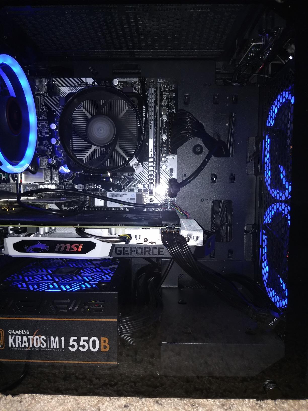 Skytech Gaming Crystal Gaming PC, AMD Ryzen 7 7700 3.8GHz, NVIDIA RTX 5060 Ti 8GB VRAM, 1TB NVMe SSD, 32GB DDR5 RAM 5600, 650W Gold PSU, Wi-Fi, Win 11, Desktop customer photo 2