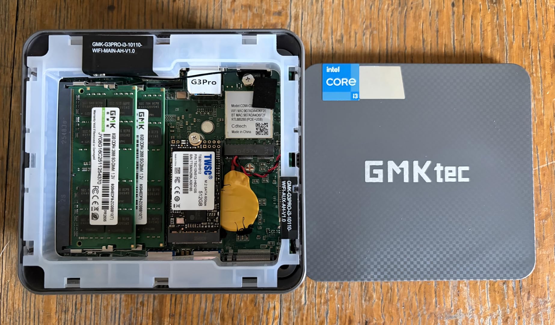 GMKtec Mini PC, G3 PRO Intel Core i3-10110U (Beats 4300U/N150), 16GB DDR4 RAM (Dual Channel) 512GB Storage Drive, Desktop Computer 4K Dual HDMI/USB3.2/WiFi 6/BT5.2/2.5GbE for Office, Business customer photo 2