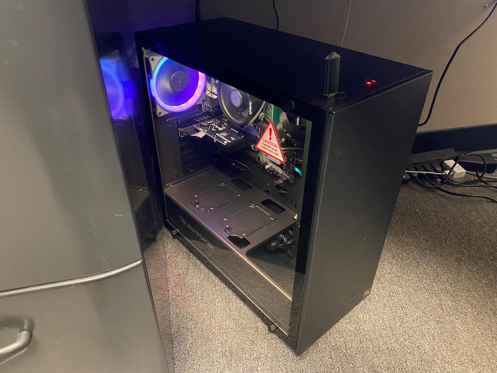 iBUYPOWER Slate Gaming PC Desktop Computer AMD Ryzen 7 9700F CPU, AMD Radeon RX 9060 8GB GPU, 16GB DDR5 RAM, 1TB NVMe SSD, Windows 11 Home, Gamer Keyboard and Mouse - SBA7R9601 customer photo 2