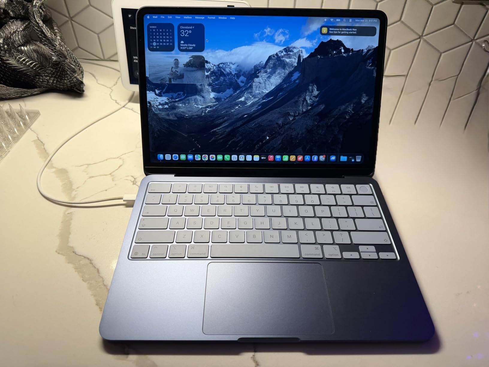 Apple 2026 MacBook Neo 13-inch Laptop with A18 Pro chip: Built for AI and Apple Intelligence, Liquid Retina Display, 8GB Unified Memory, 512GB SSD Storage, 1080p FaceTime HD Camera, Touch ID; Indigo customer photo 1