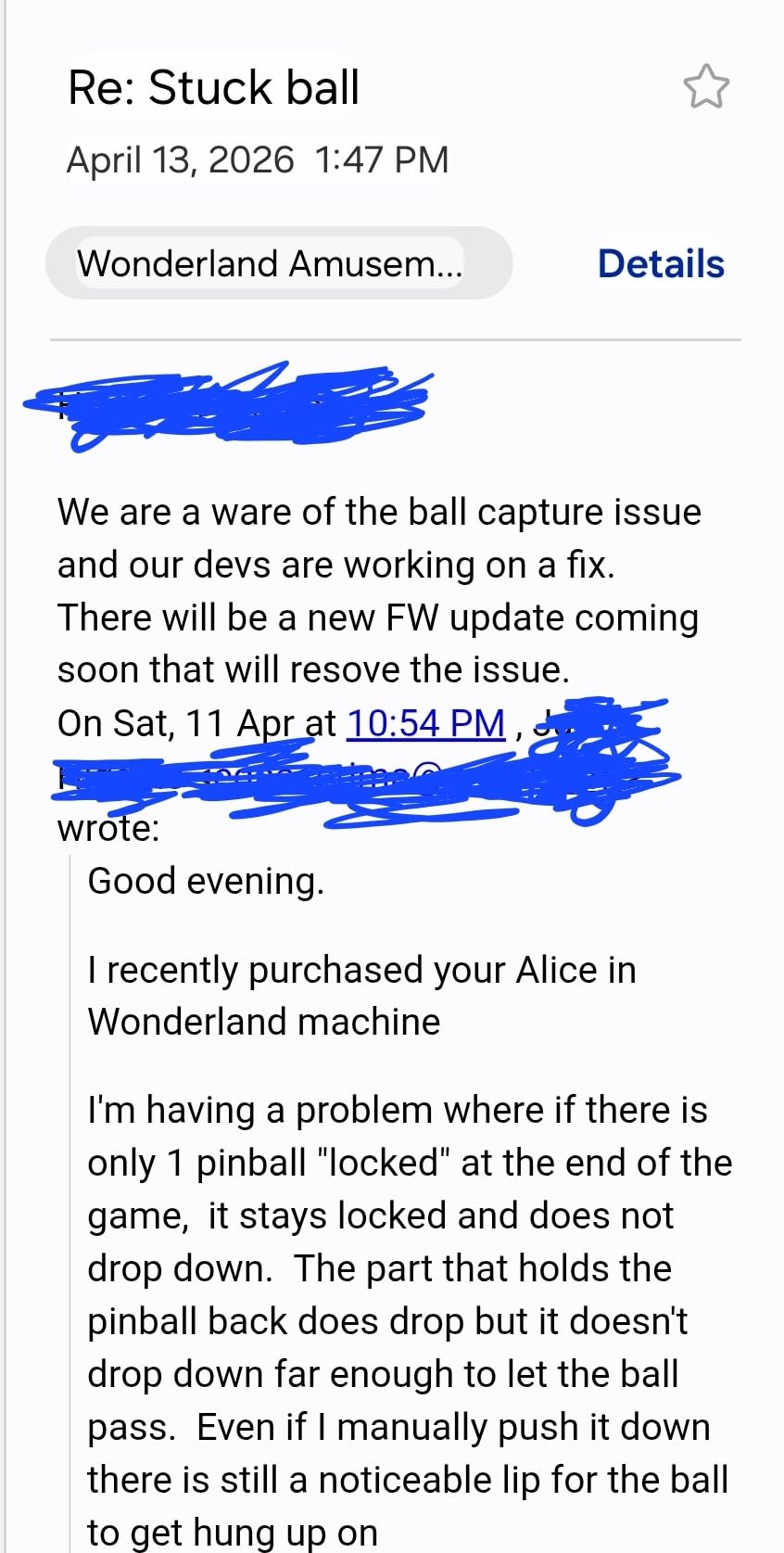 Alice Goes to Wonderland Pinball with LED Lighting | Home Pinball Machine with Real Flippers, Bumpers, Ramps & Multiball, Wi-Fi High Scores, Custom Art, Compact Arcade Cabinet customer photo 2